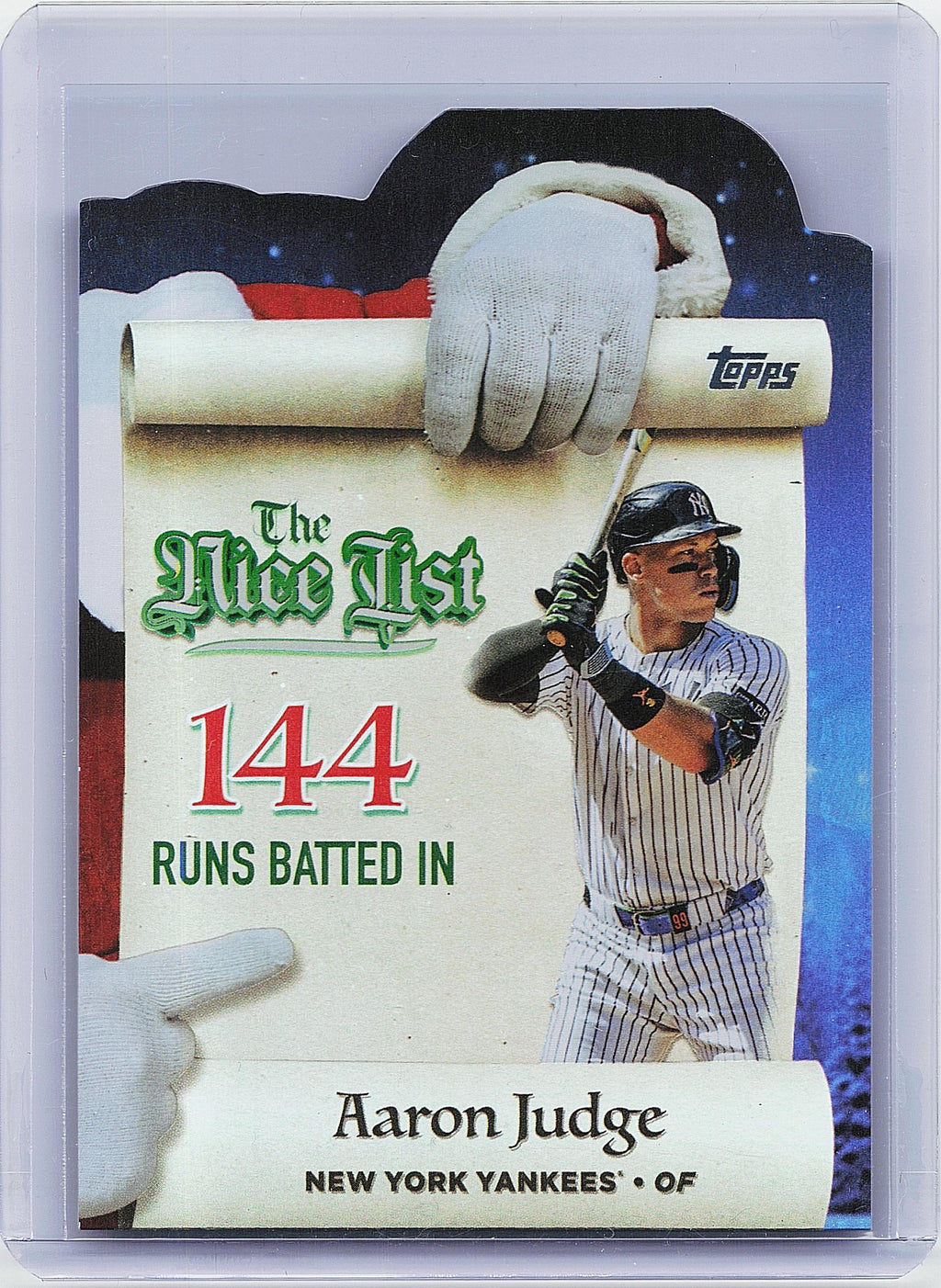 2025 Topps Holiday #MNL-6 Aaron Judge Making the Nice List
