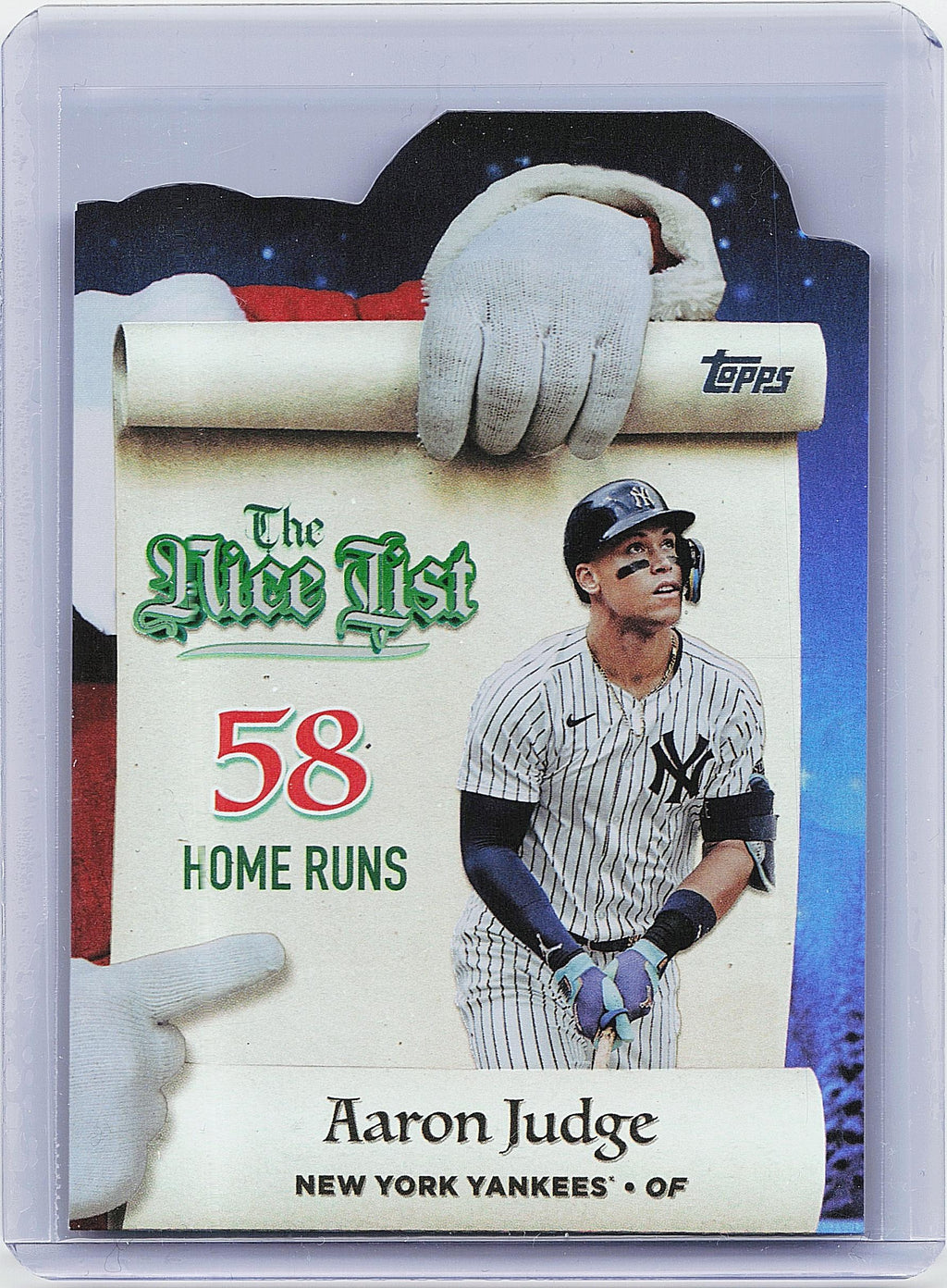 2025 Topps Holiday #MNL-3 Aaron Judge Making the Nice List