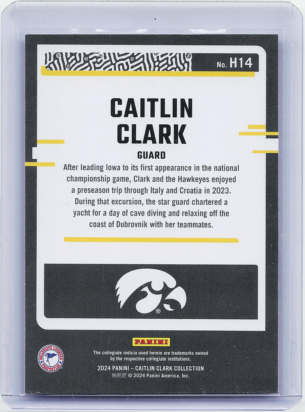 2024 Panini Caitlin Clark Collection #H14 Caitlin Clark Highlights
