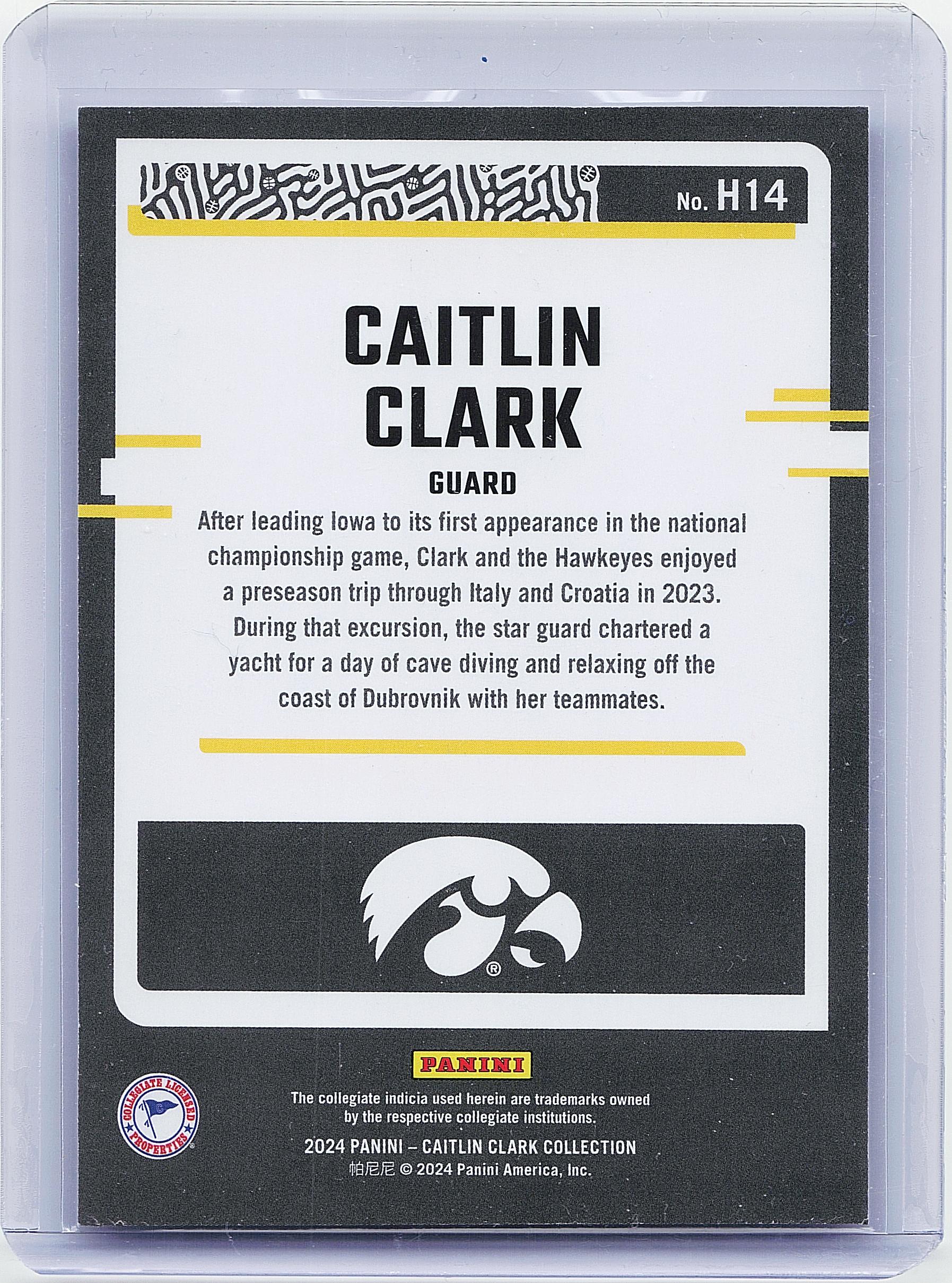 2024 Panini Caitlin Clark Collection #H14 Caitlin Clark Highlights