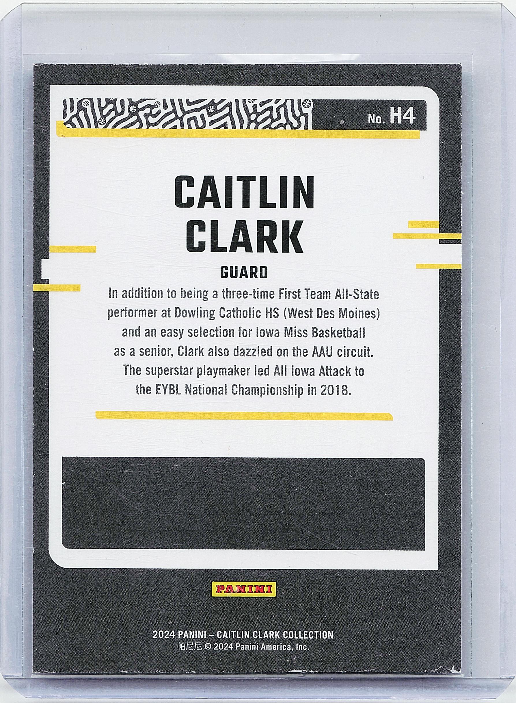 2024 Panini Caitlin Clark Collection #H4 Caitlin Clark Highlights Metalized