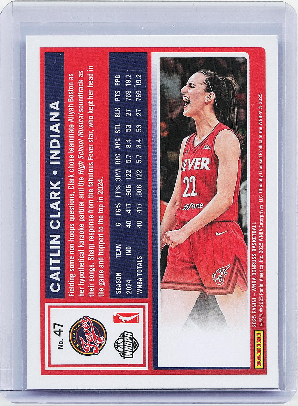 2025 Donruss WNBA #47 Caitlin Clark