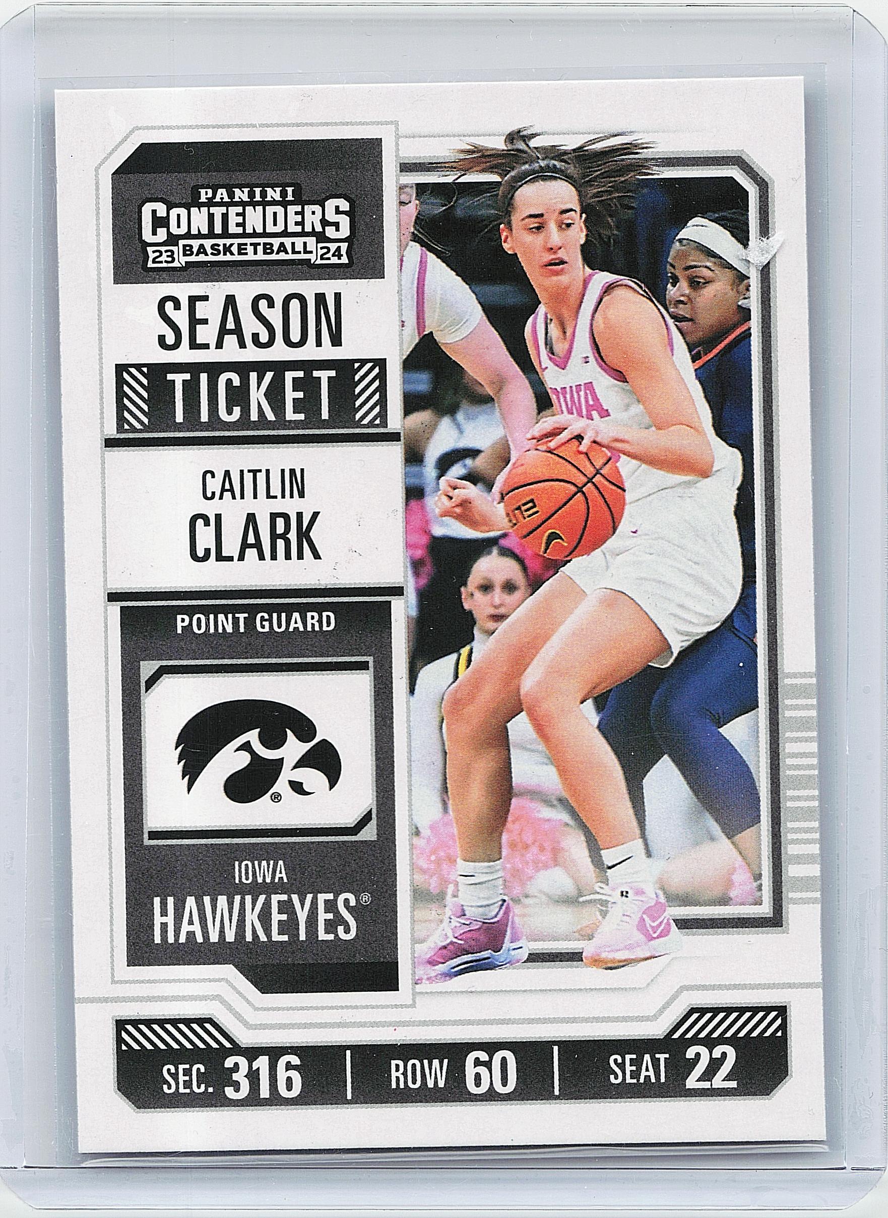 2024 Panini Caitlin Clark Collection #CC4 Caitlin Clark College Contenders