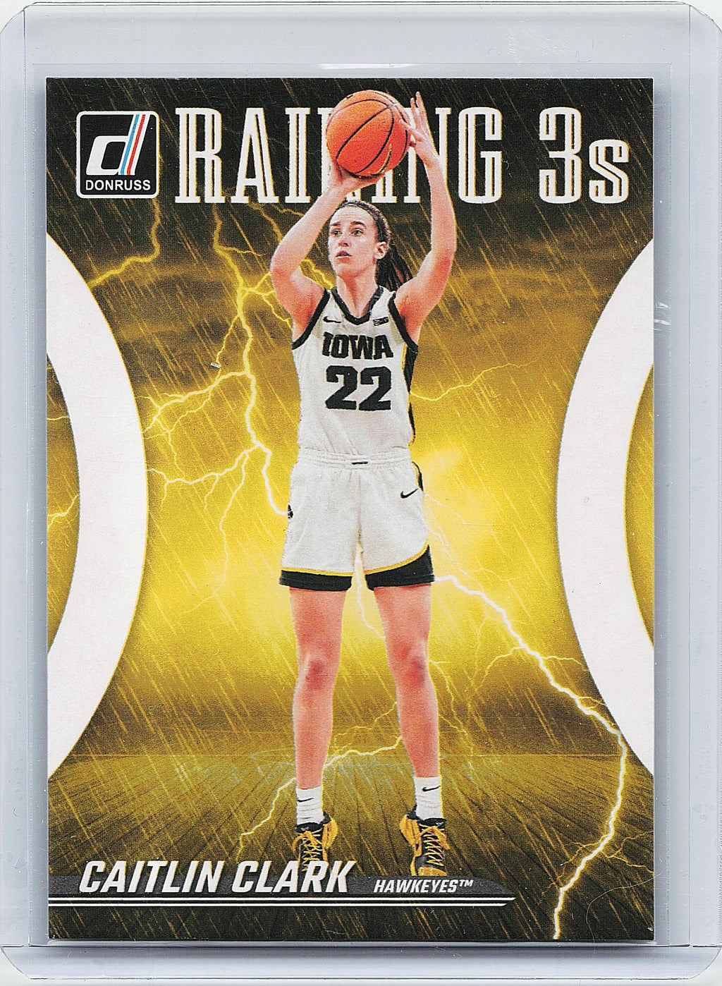 2024 Panini Caitlin Clark Collection #R1 Caitlin Clark Raining 3s