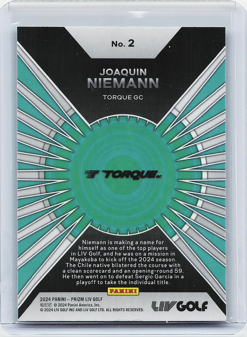 2024 Panini Prizm LIV #2 Joaquin Niemann Dominance
