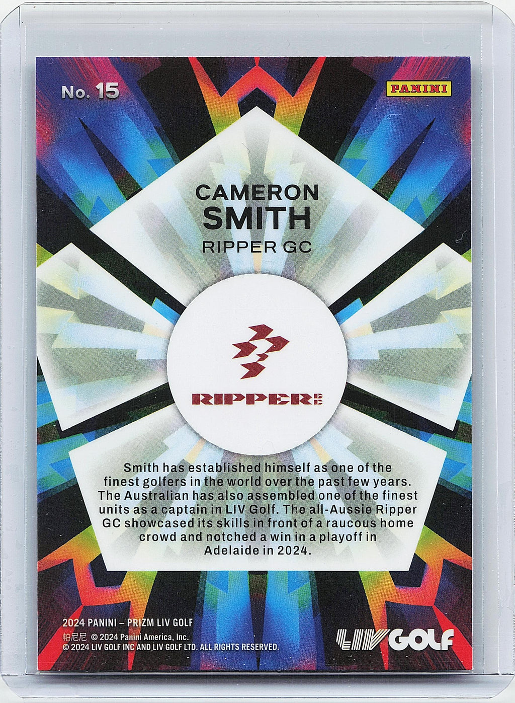 2024 Panini Prizm LIV #15 Cameron Smith Kaleidoscopic