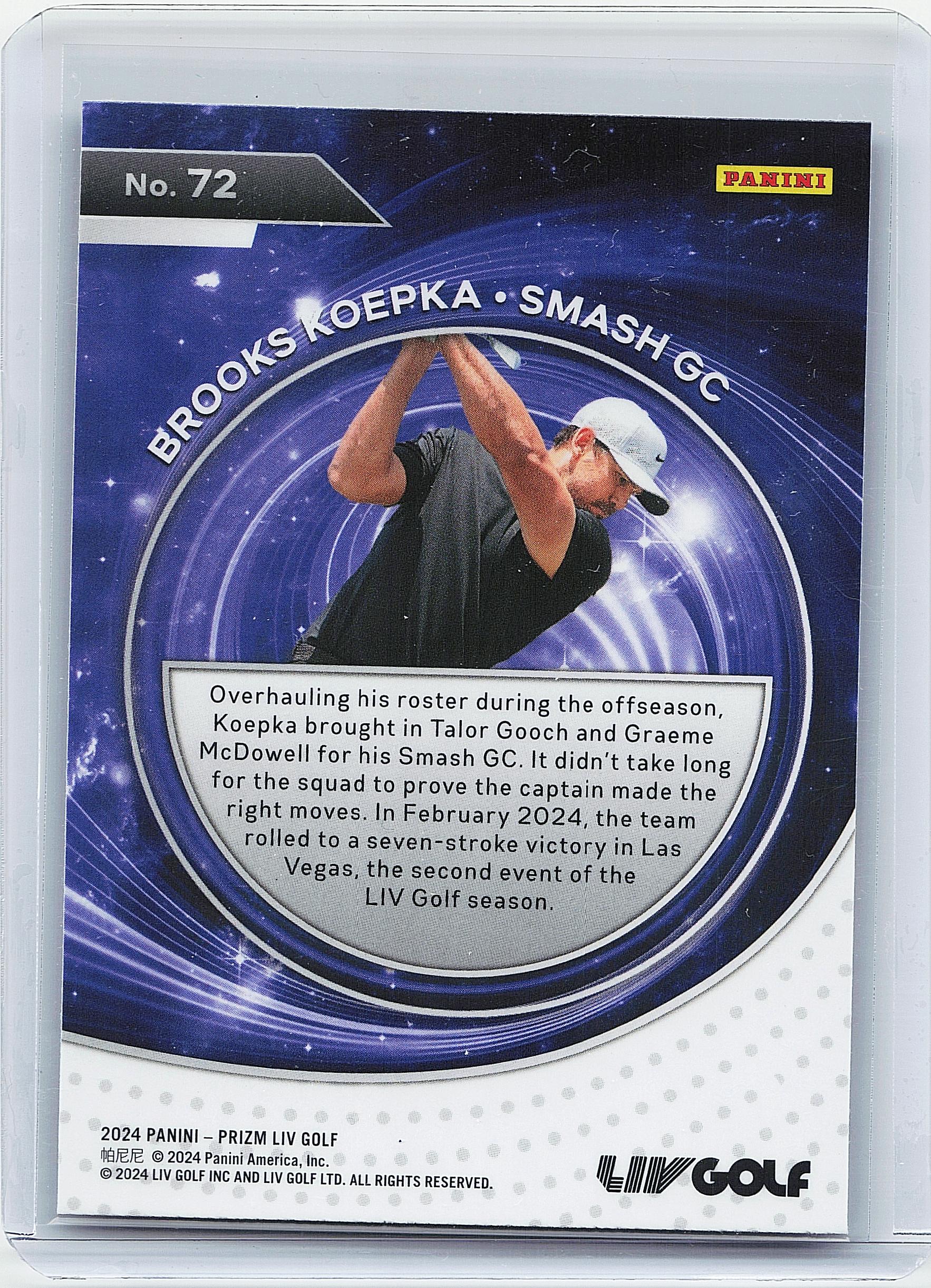 2024 Panini Prizm LIV #72 Brooks Koepka