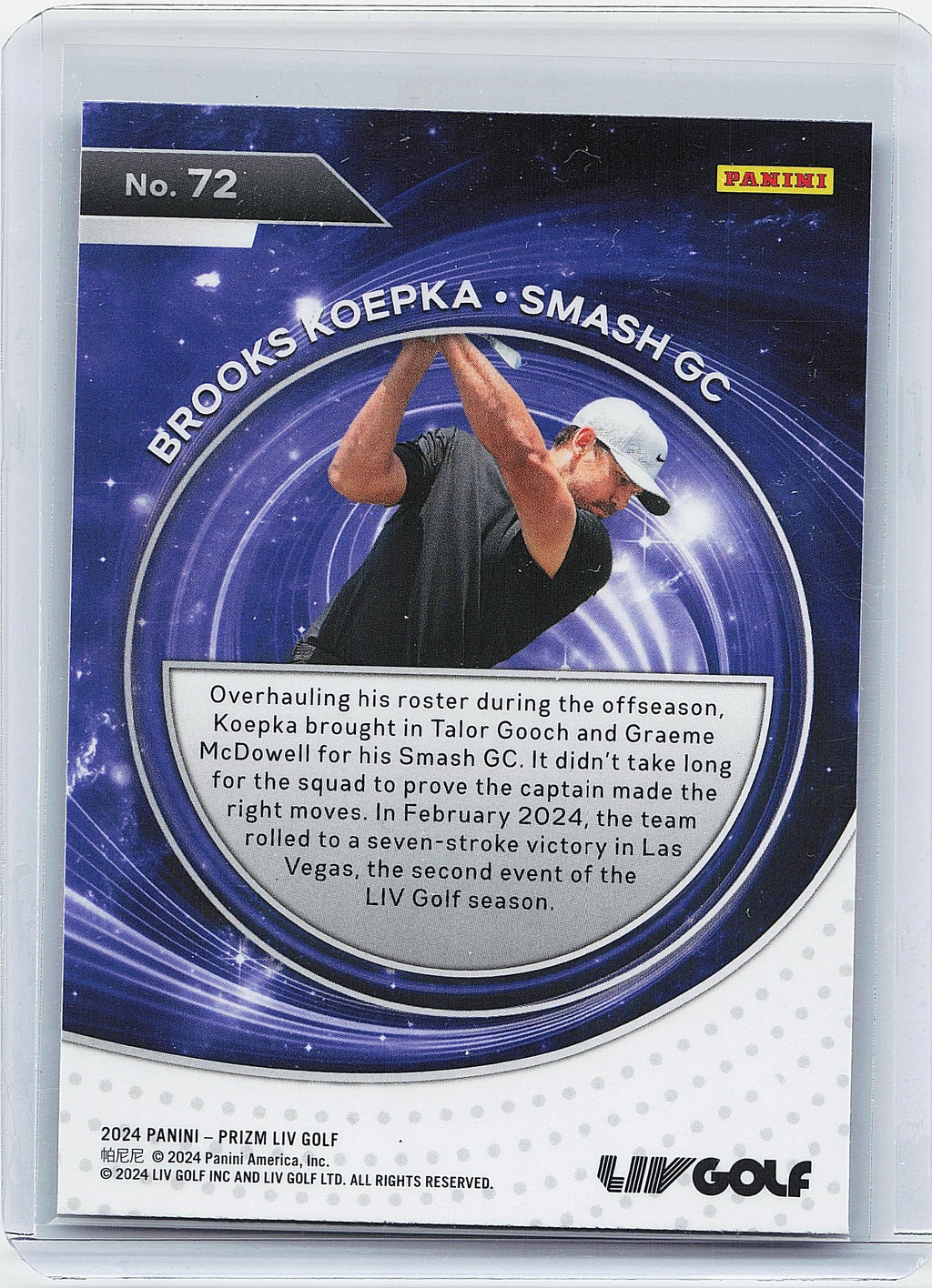 2024 Panini Prizm LIV #72 Brooks Koepka