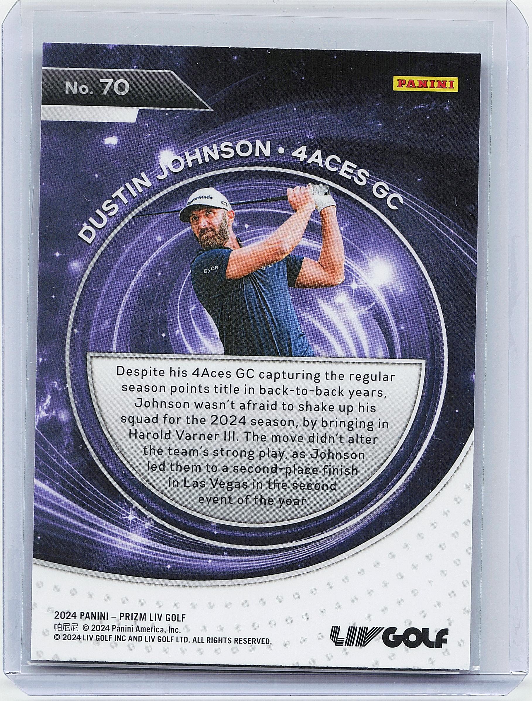 2024 Panini Prizm LIV #70 Dustin Johnson