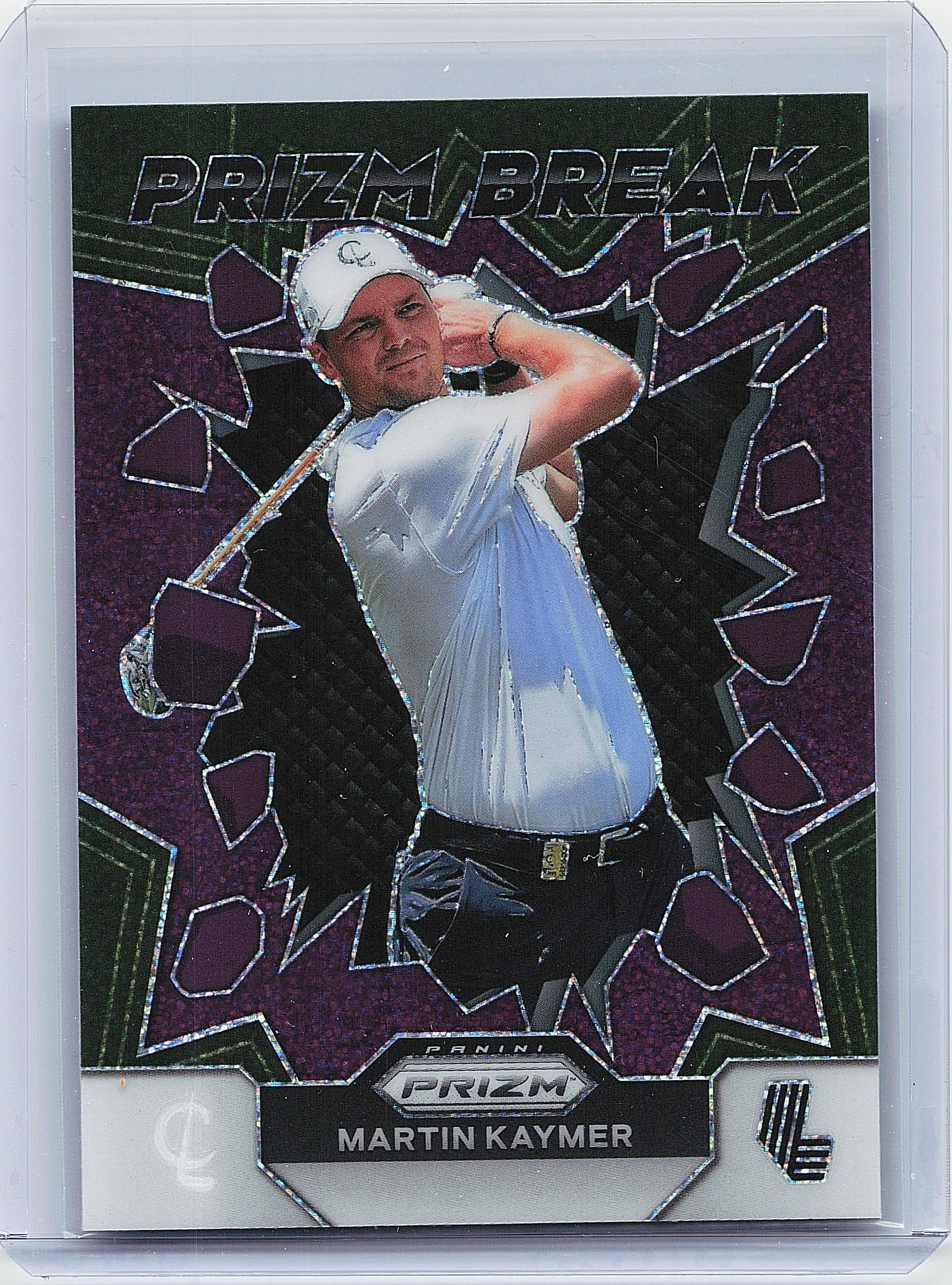 2024 Panini Prizm LIV #7 Martin Kaymer Prizm Break Purple Pulsar