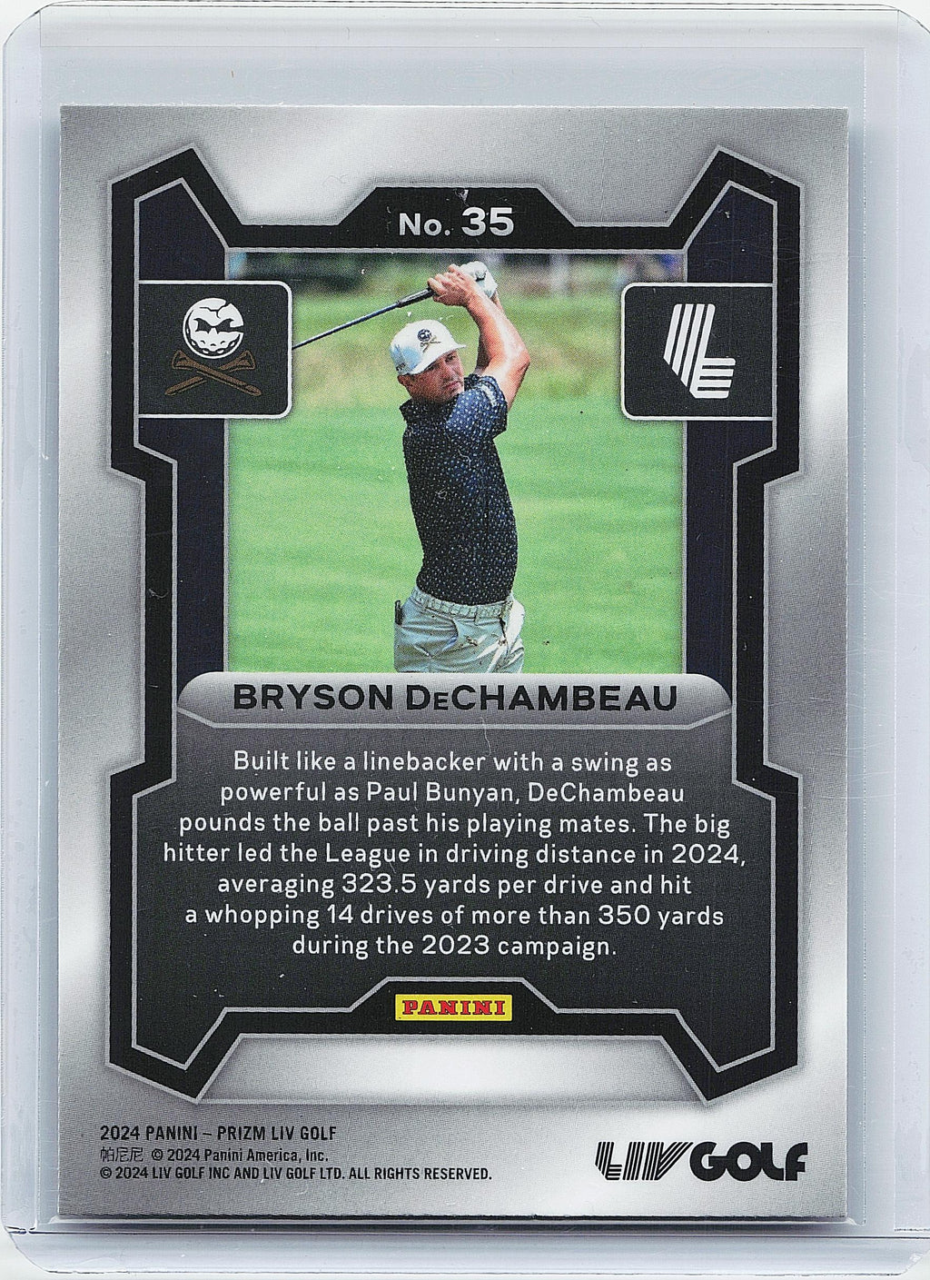 2024 Panini Prizm LIV #35 Bryson DeChambeau