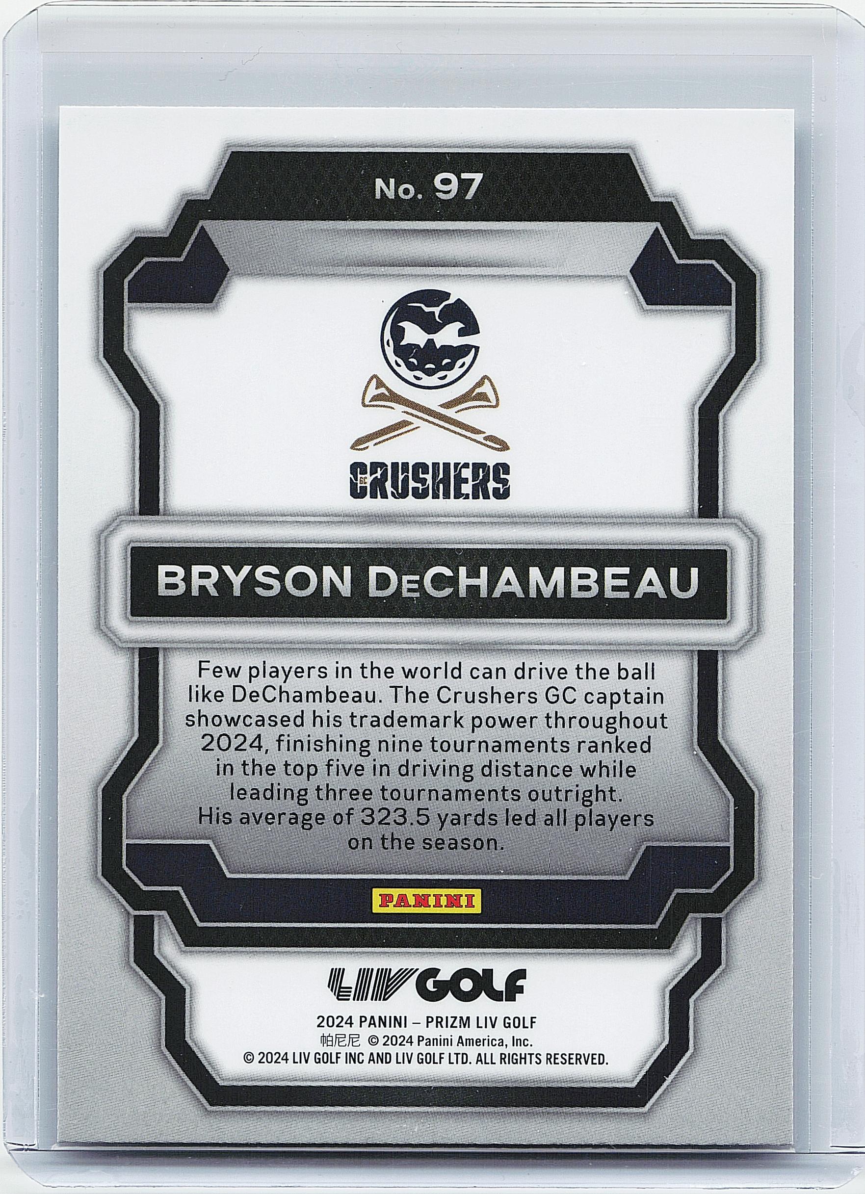 2024 Panini Prizm LIV #97 Bryson DeChambeau