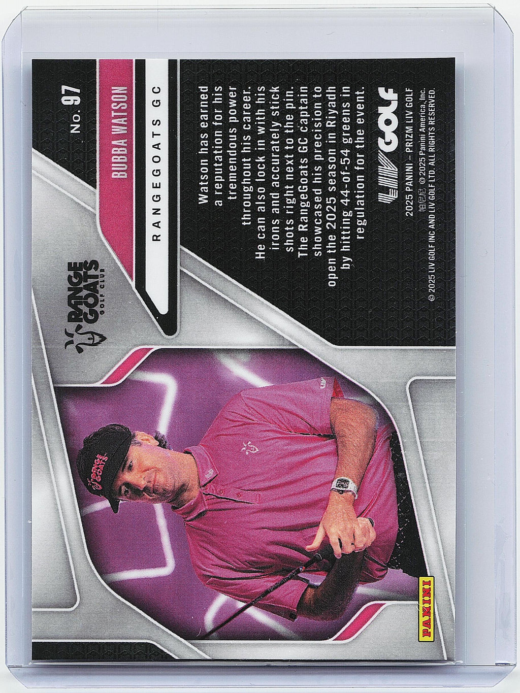 2025 Panini Prizm LIV #97 Bubba Watson