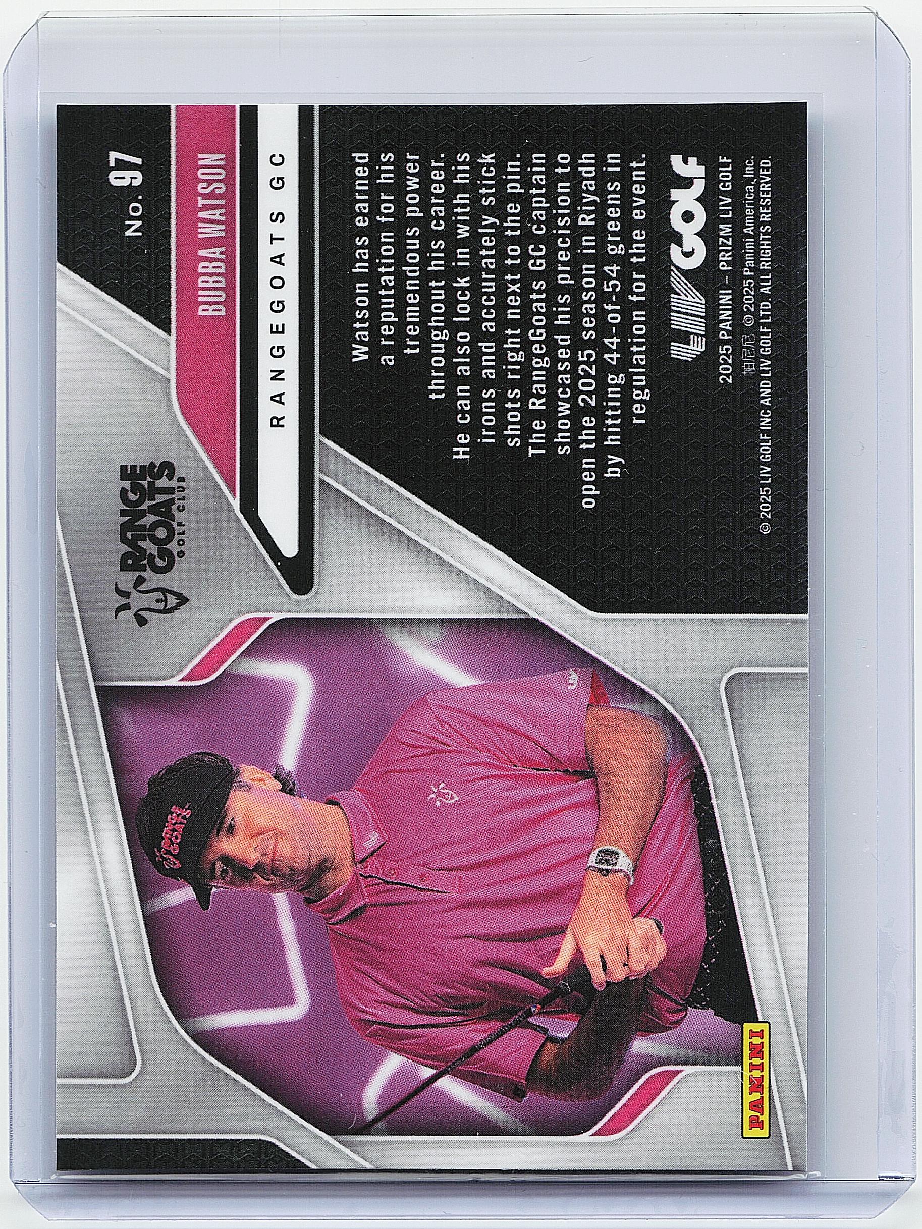 2025 Panini Prizm LIV #97 Bubba Watson