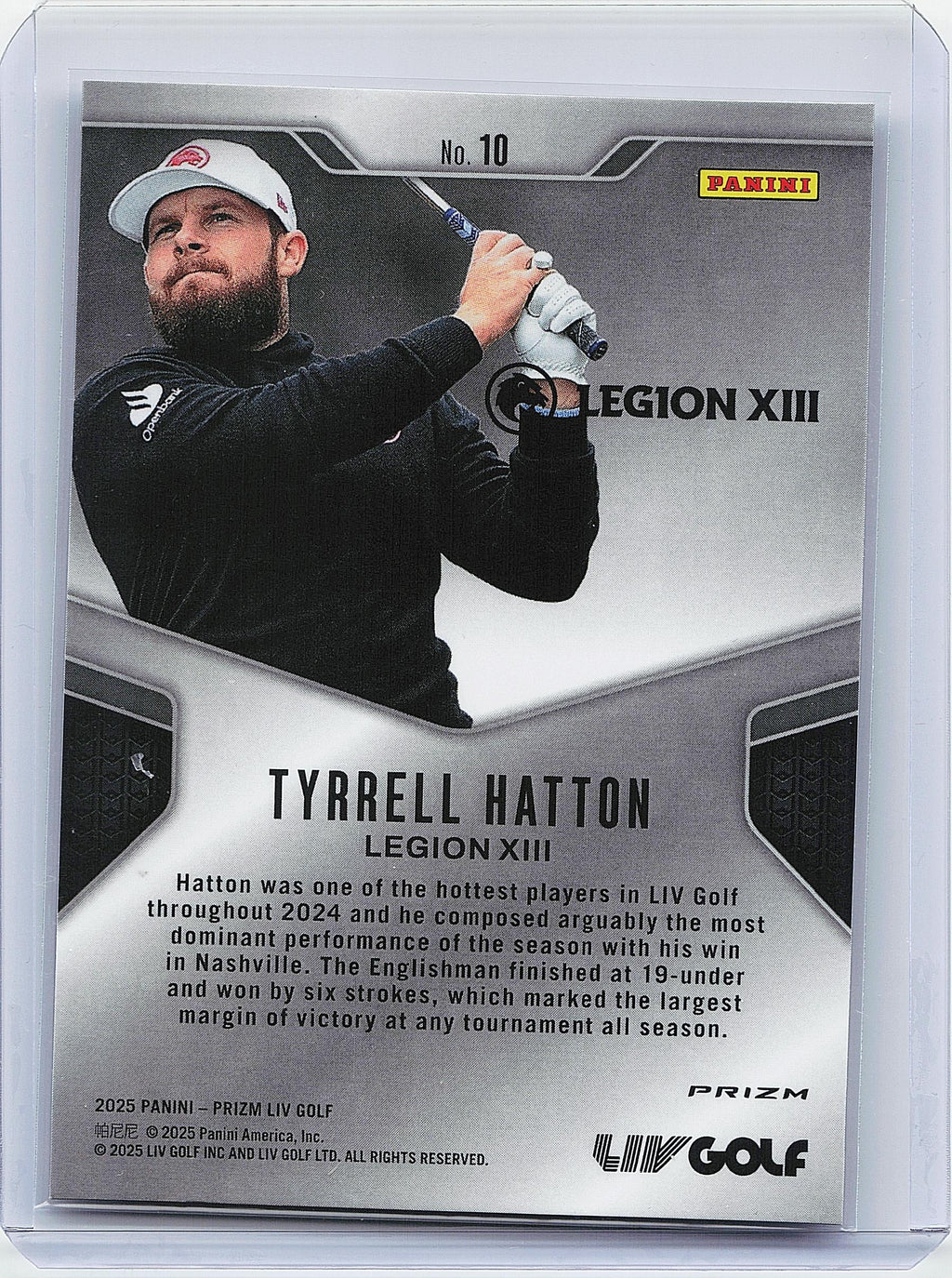 2025 Panini Prizm LIV #10 Tyrrell Hatton Dominance Pulsar