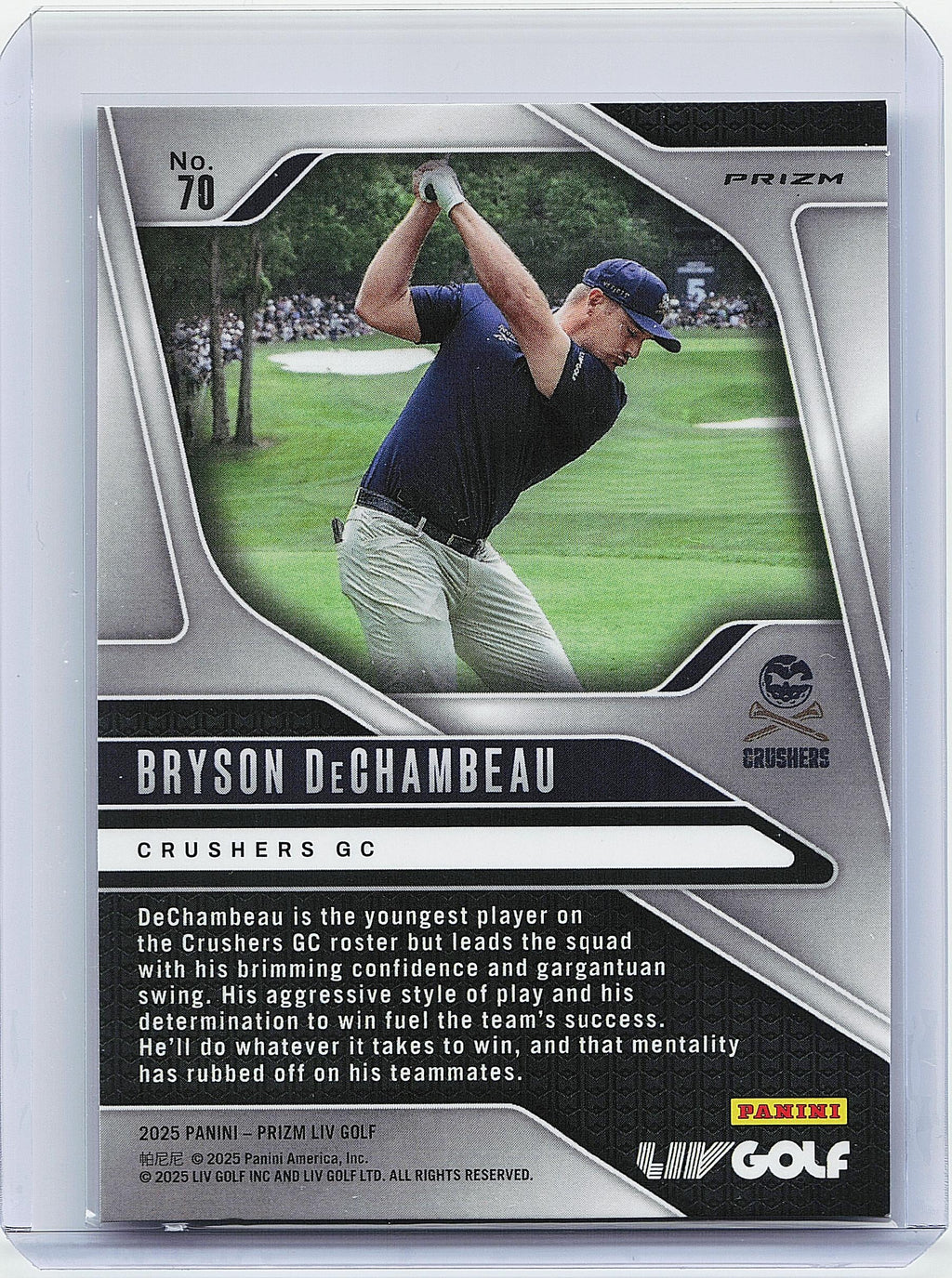 2025 Panini Prizm LIV #70 Bryson DeChambeau Pulsar