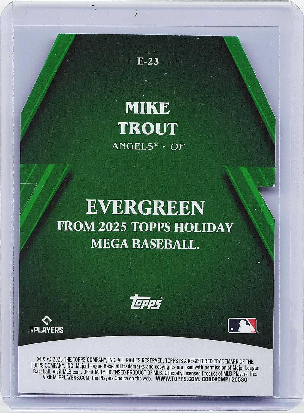 2025 Topps Holiday #E-23 Mike Trout Evergreen