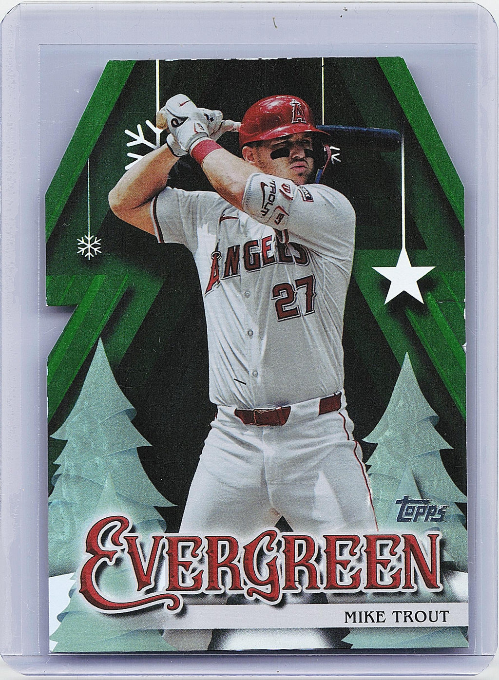 2025 Topps Holiday #E-23 Mike Trout Evergreen
