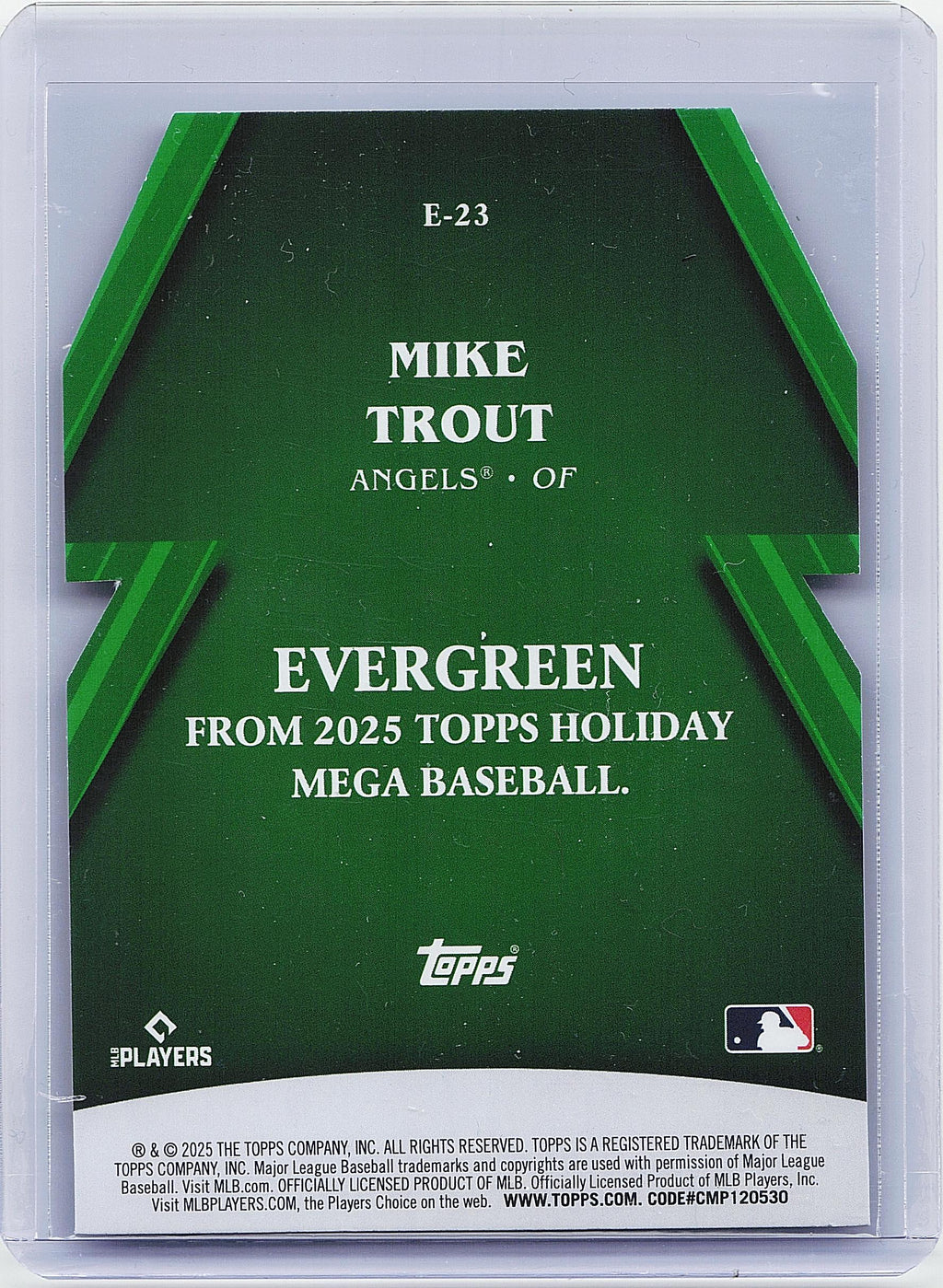 2025 Topps Holiday #E-23 Mike Trout Evergreen