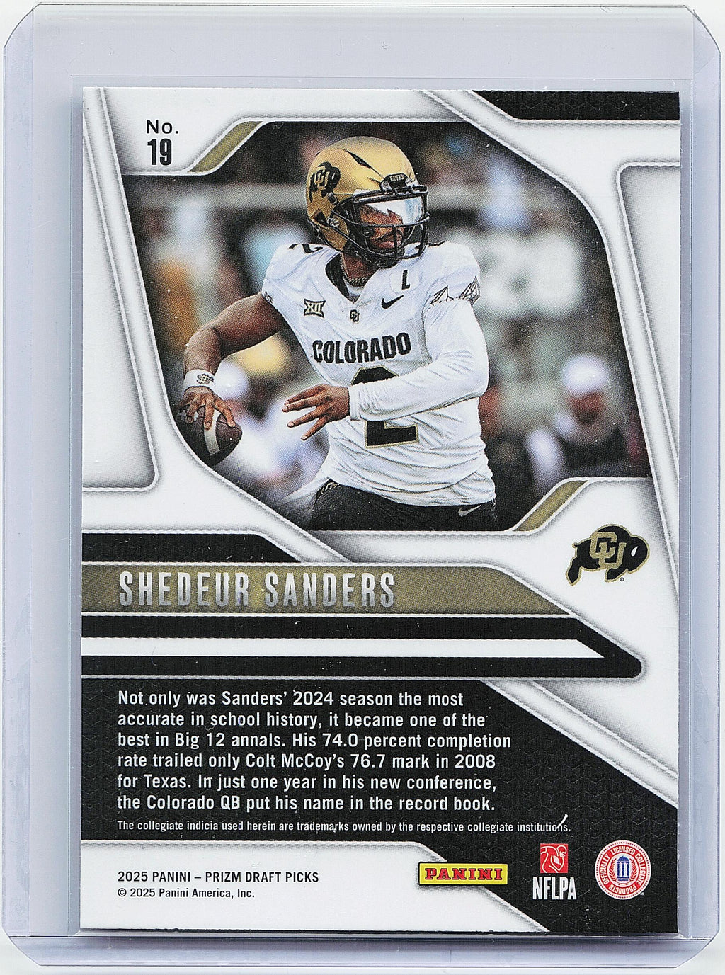 2025 Panini Prizm Draft Picks #19 Shedeur Sanders