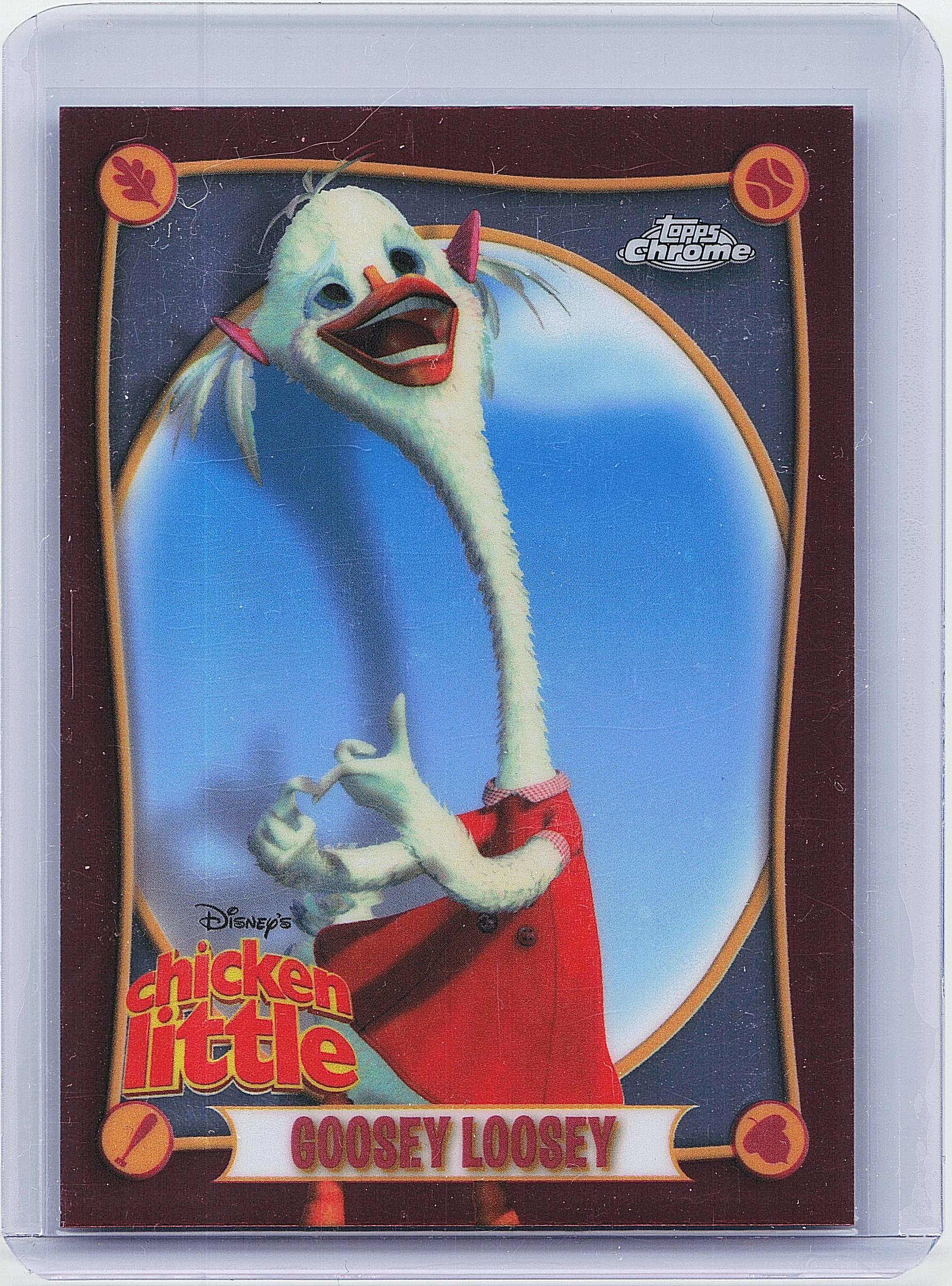2025 Topps Chrome Disney #CL-8 Goosey Loosey Chicken Little 20th Anniversary
