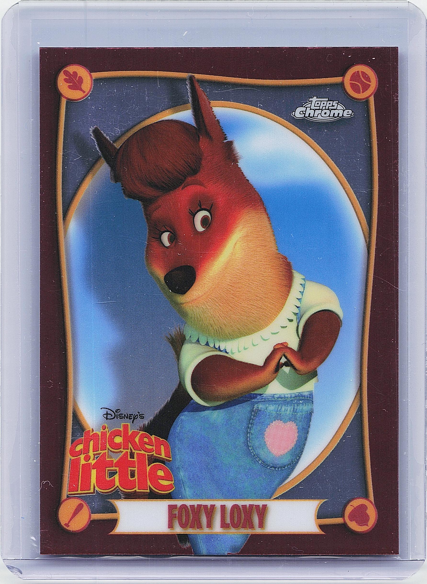 2025 Topps Chrome Disney #CL-7 Foxy Loxy Chicken Little 20th Anniversary