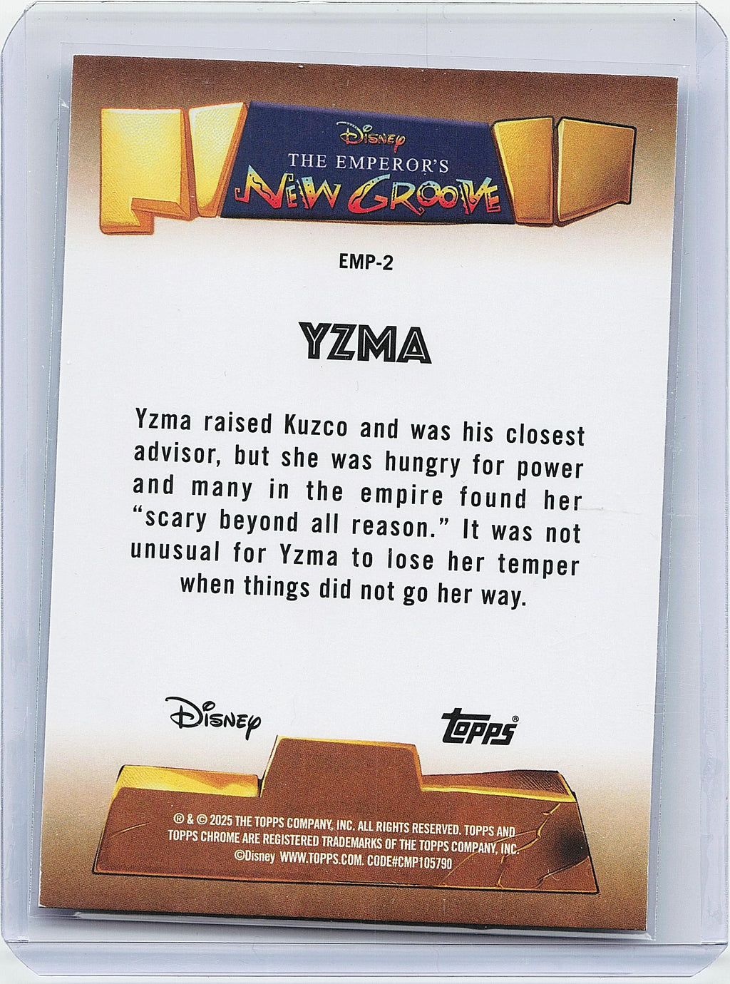 2025 Topps Chrome Disney #EMP-4 Pacha The Emperor's New Groove 25th Anniversary