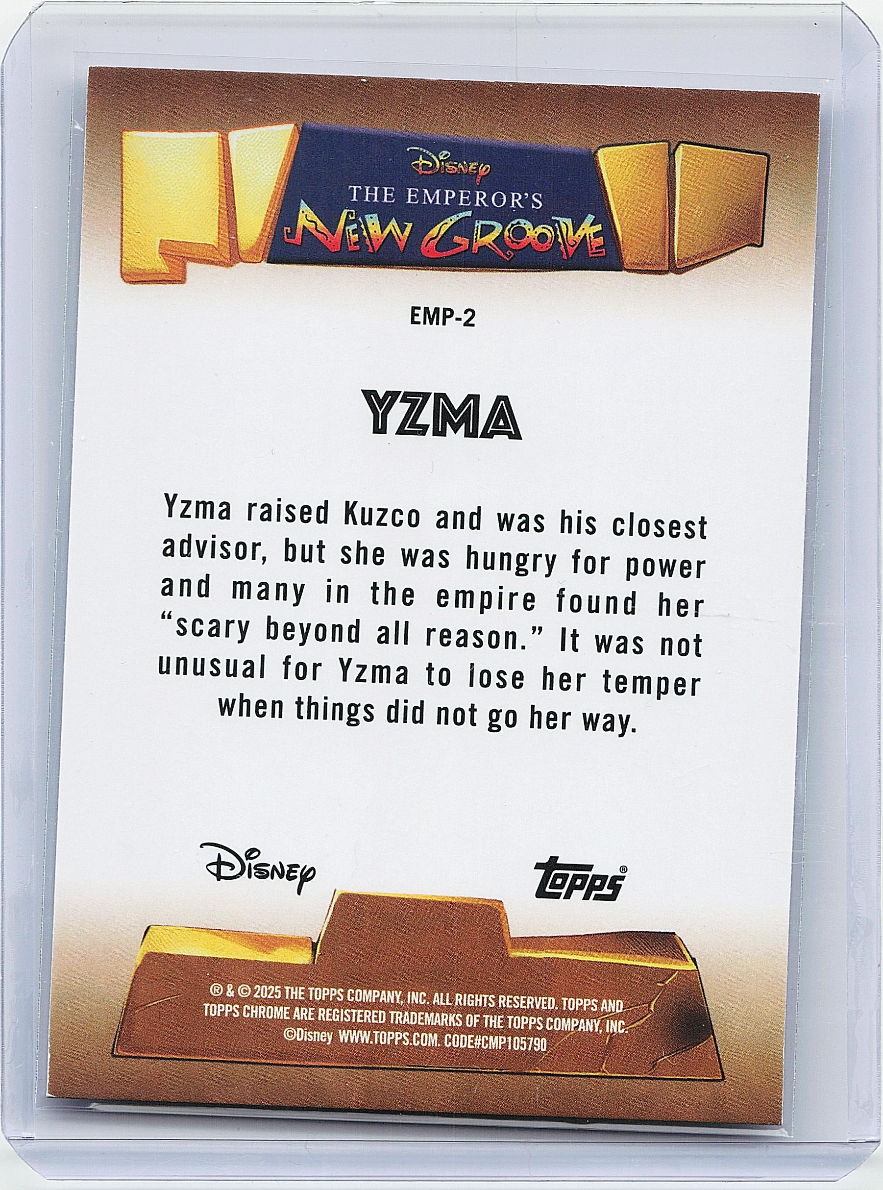 2025 Topps Chrome Disney #EMP-4 Pacha The Emperor's New Groove 25th Anniversary