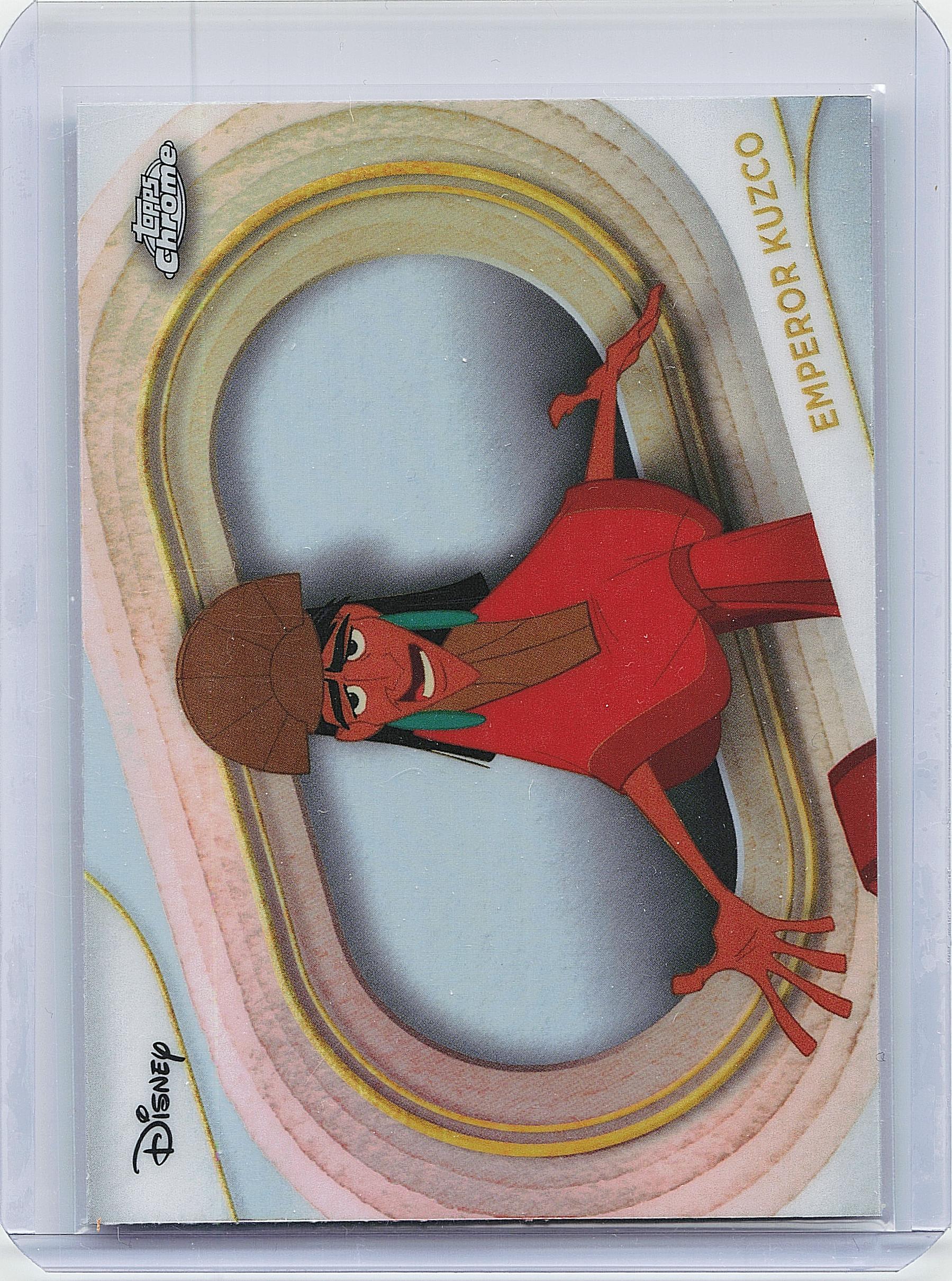 2025 Topps Chrome Disney #25 Emperor Kuzco Refractor
