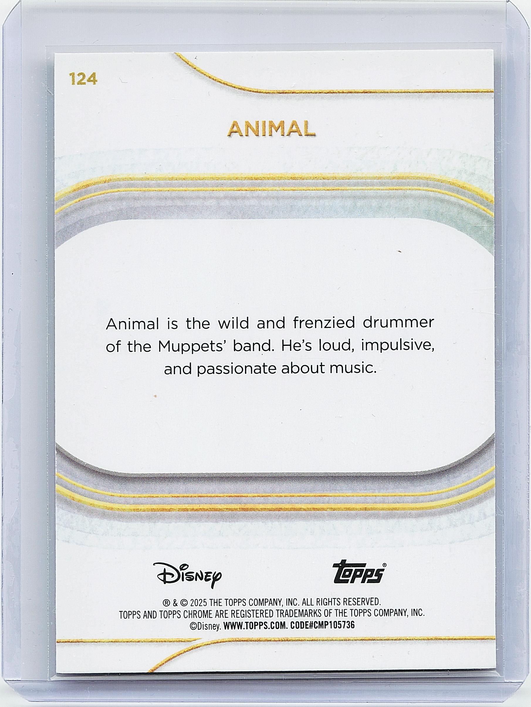 2025 Topps Chrome Disney #124 Animal Gold Mini-Diamonds