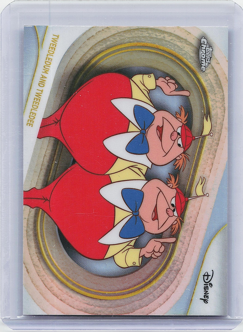 2025 Topps Chrome Disney #179 Tweedledum and Tweedledee Refractor