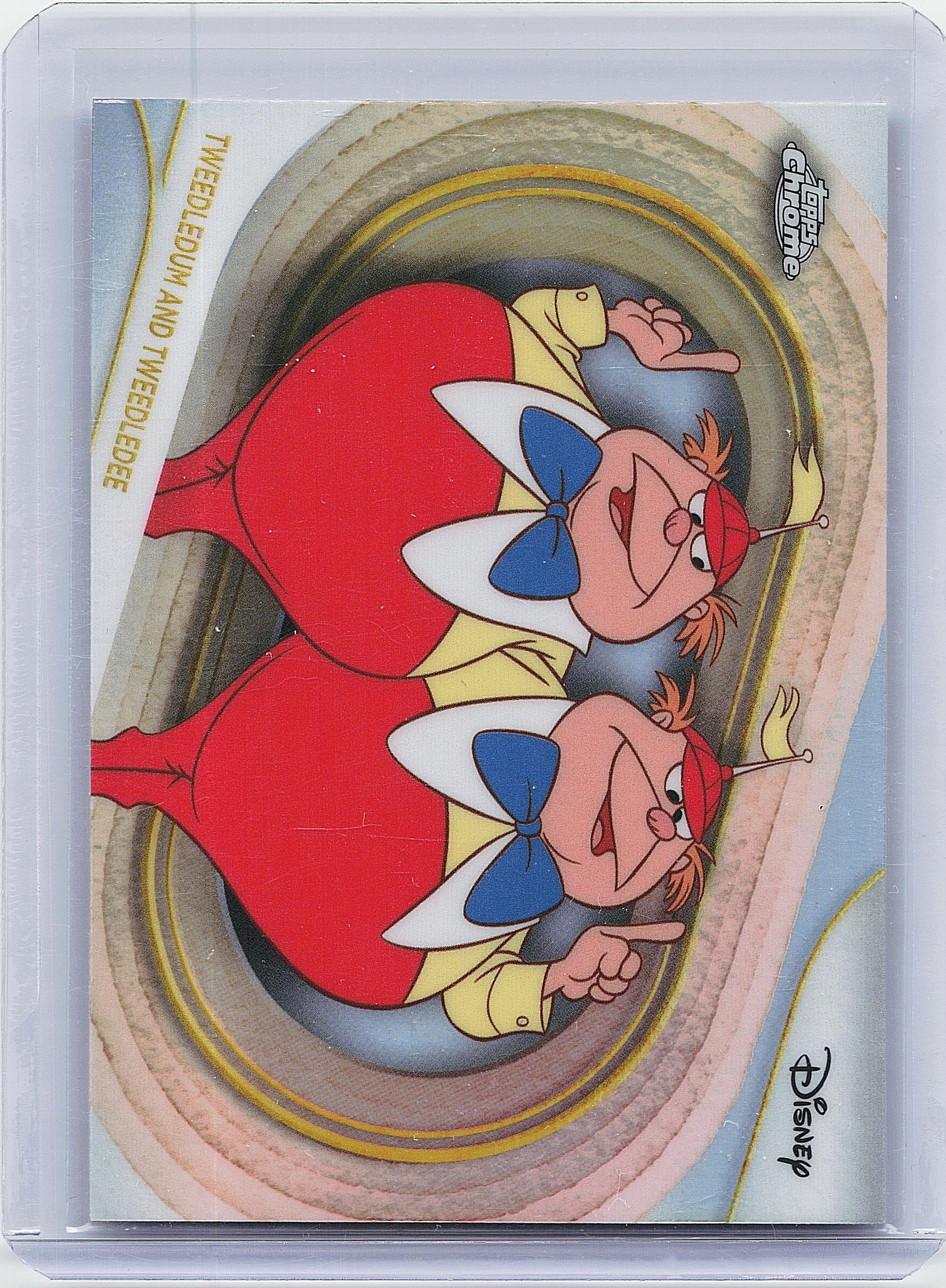 2025 Topps Chrome Disney #179 Tweedledum and Tweedledee Refractor