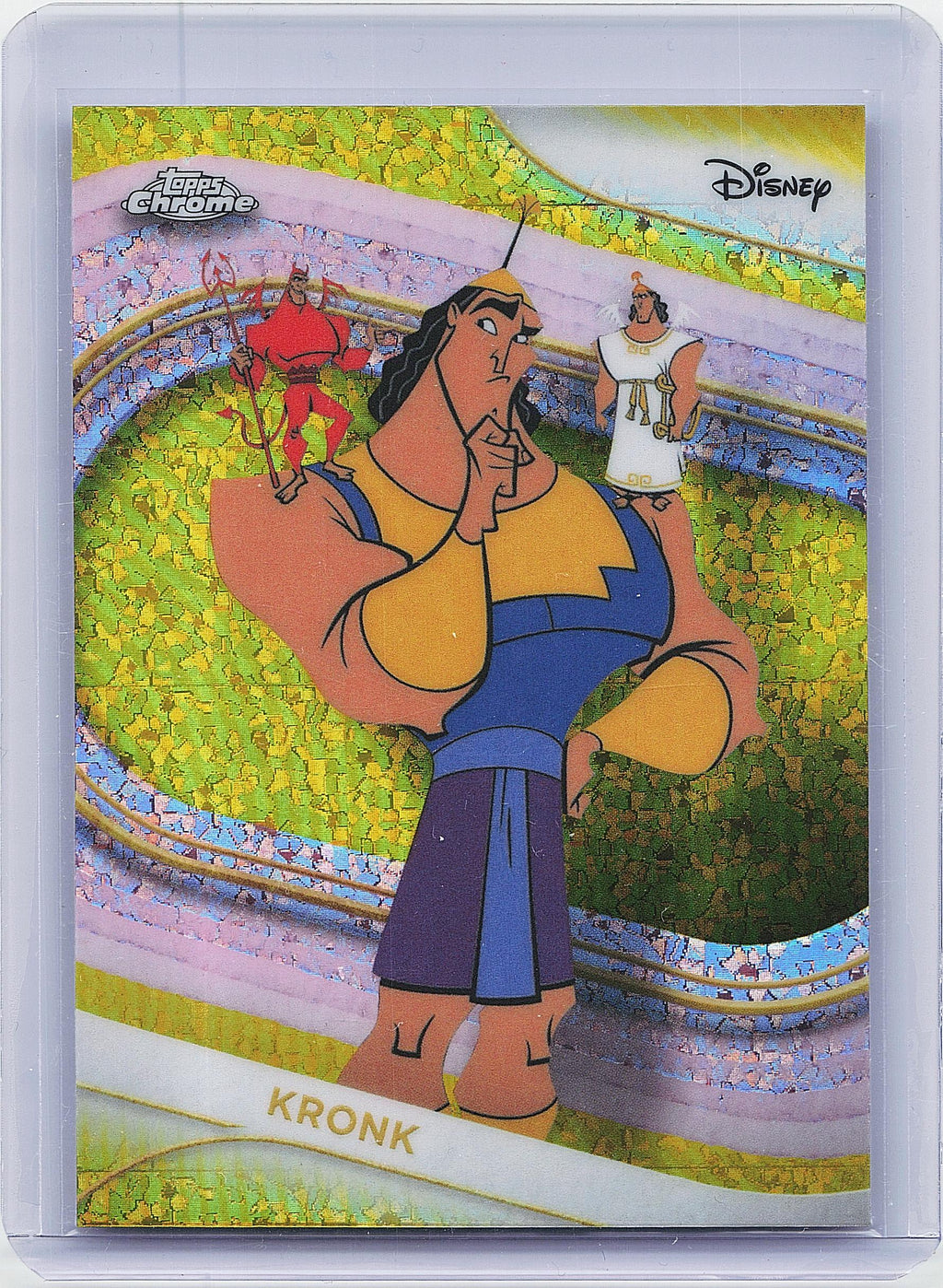 2025 Topps Chrome Disney #22 Kronk Yellow Mini-Diamonds