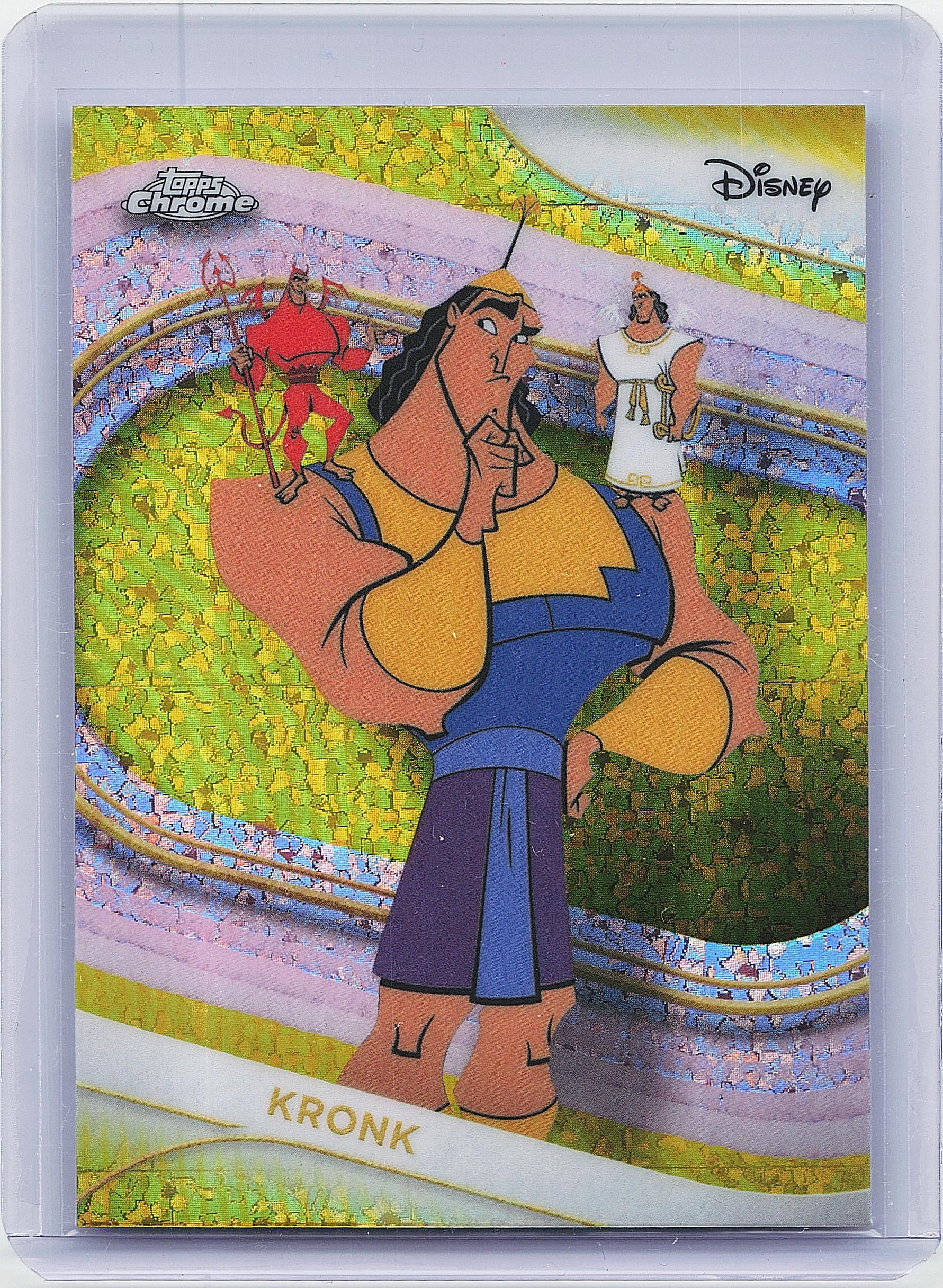 2025 Topps Chrome Disney #22 Kronk Yellow Mini-Diamonds