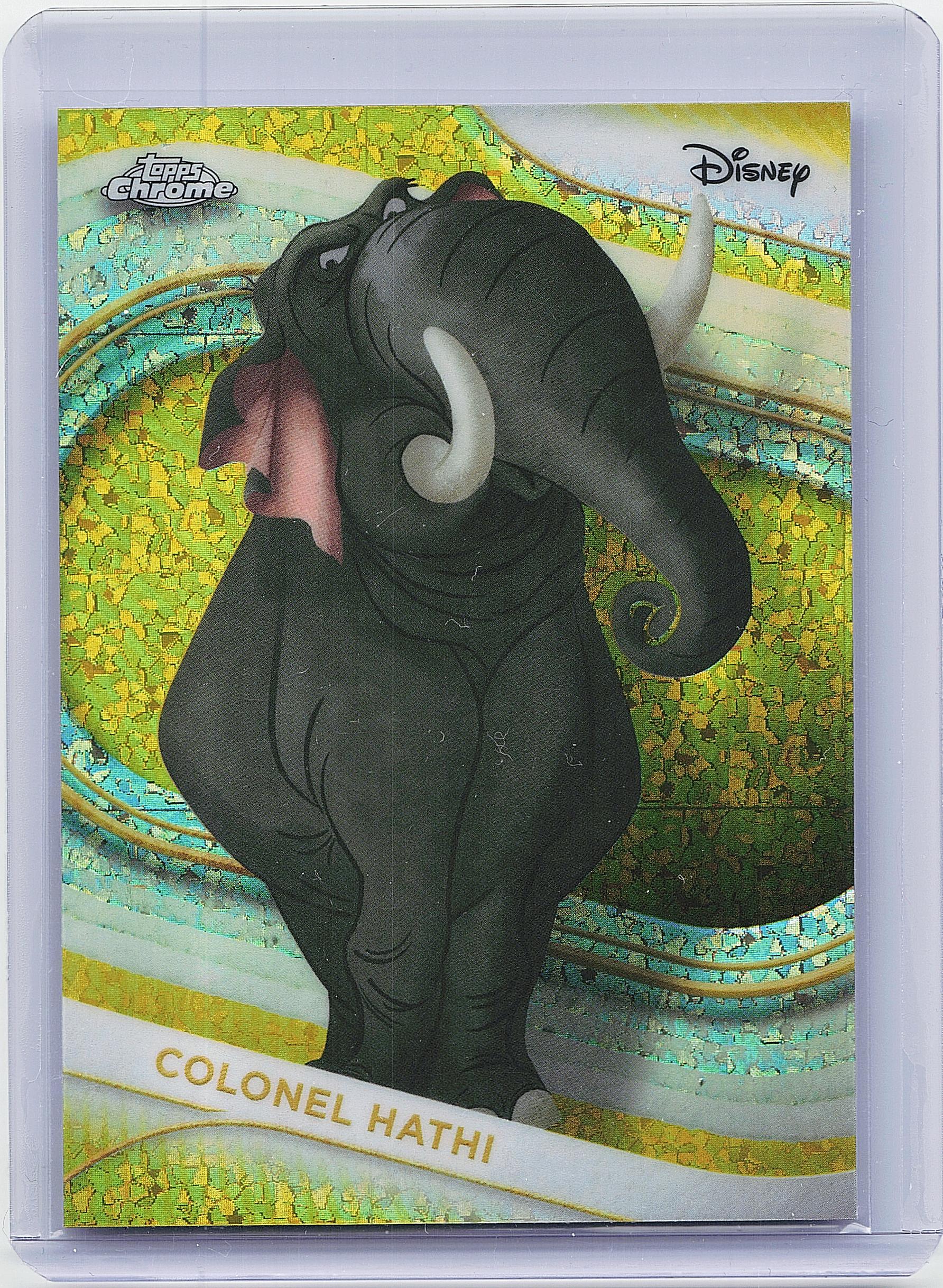 2025 Topps Chrome Disney #110 Colonel Hathi Yellow Mini-Diamonds
