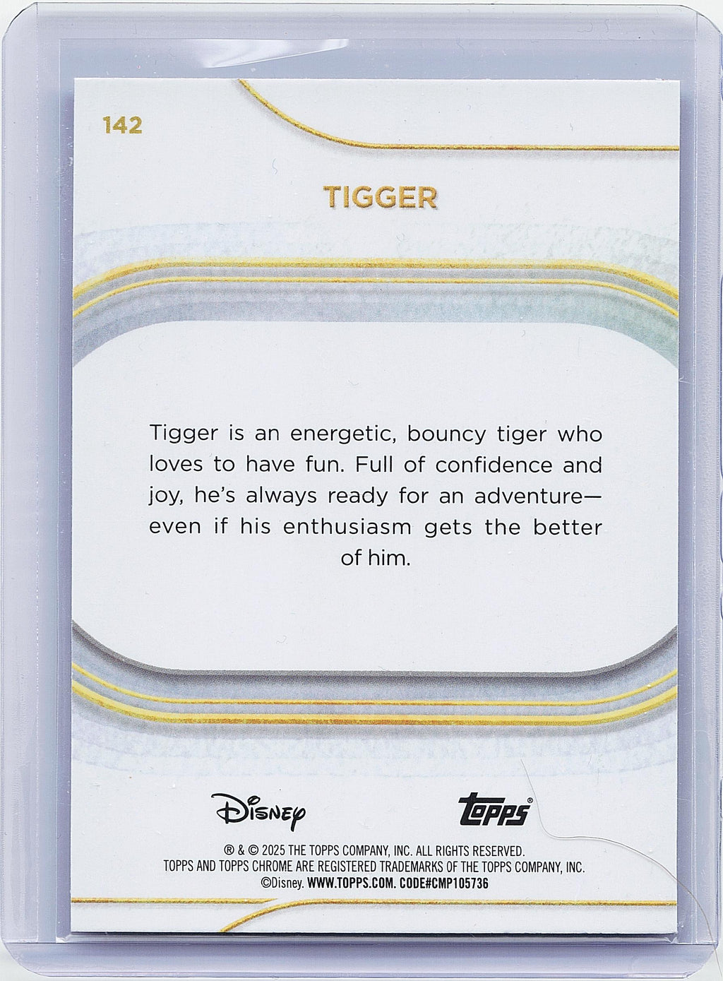 2025 Topps Chrome Disney #142 Tigger