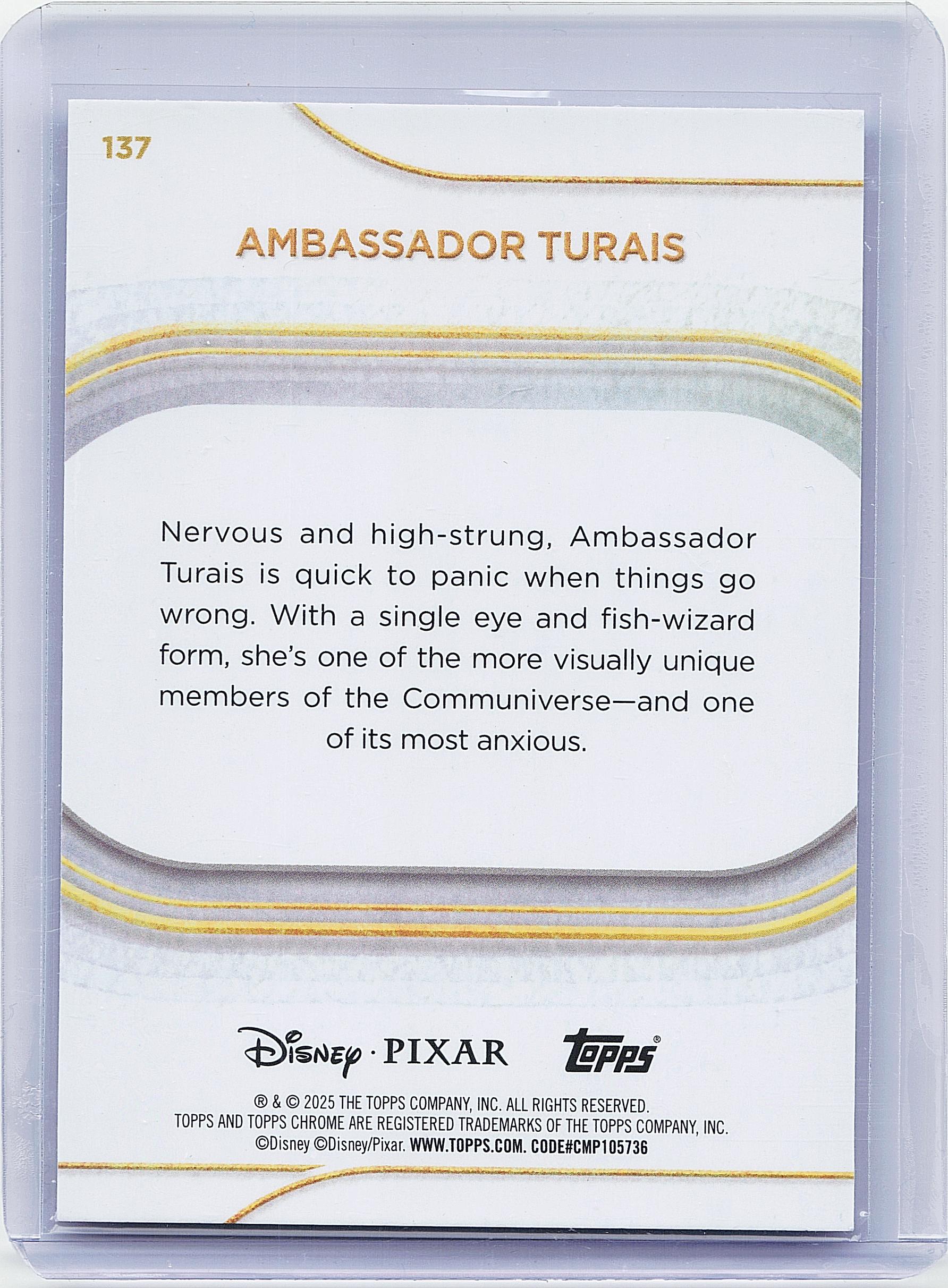 2025 Topps Chrome Disney #137 Ambassador Turais Mini-Diamonds