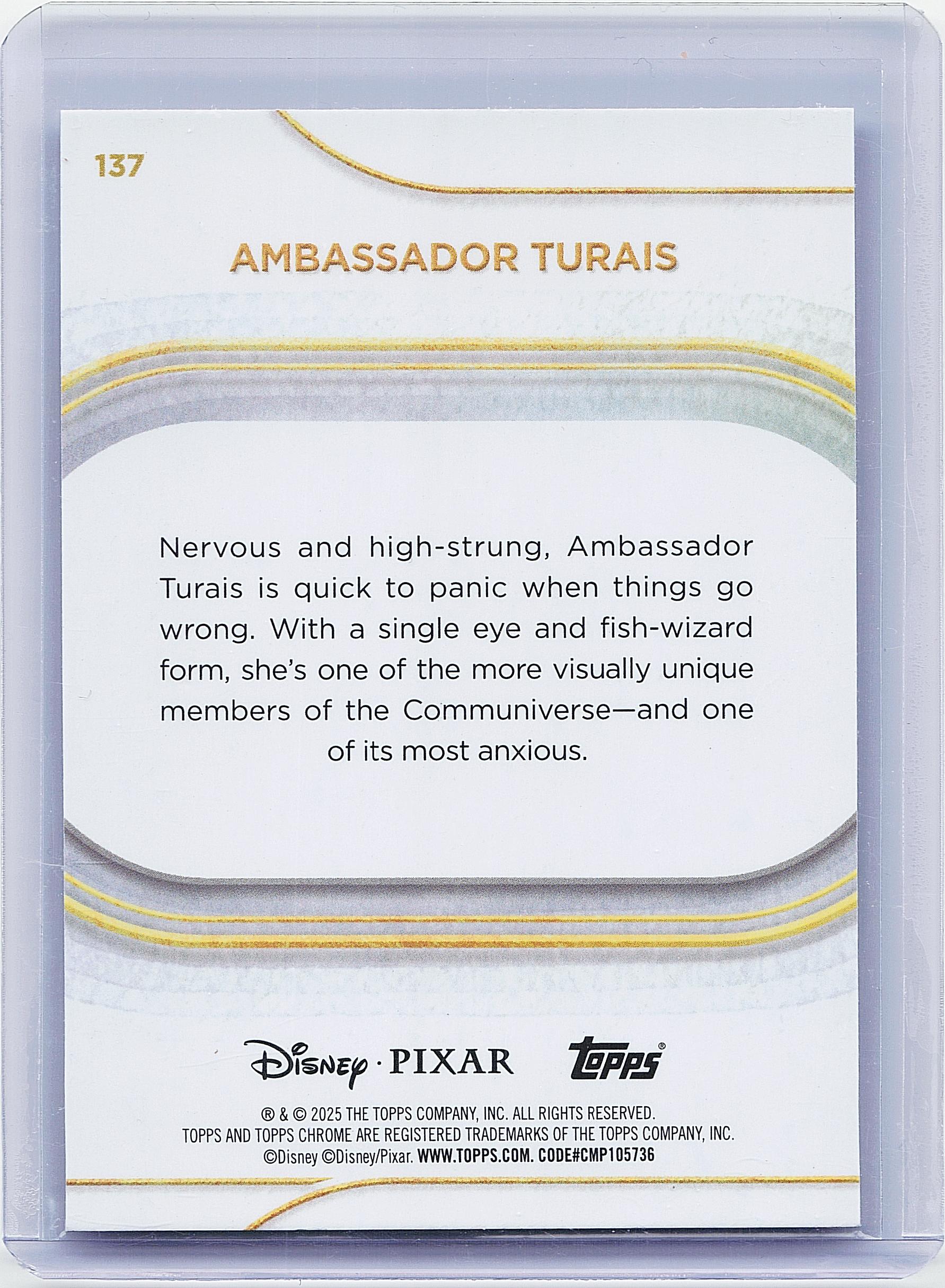 2025 Topps Chrome Disney #137 Ambassador Turais Mini-Diamonds