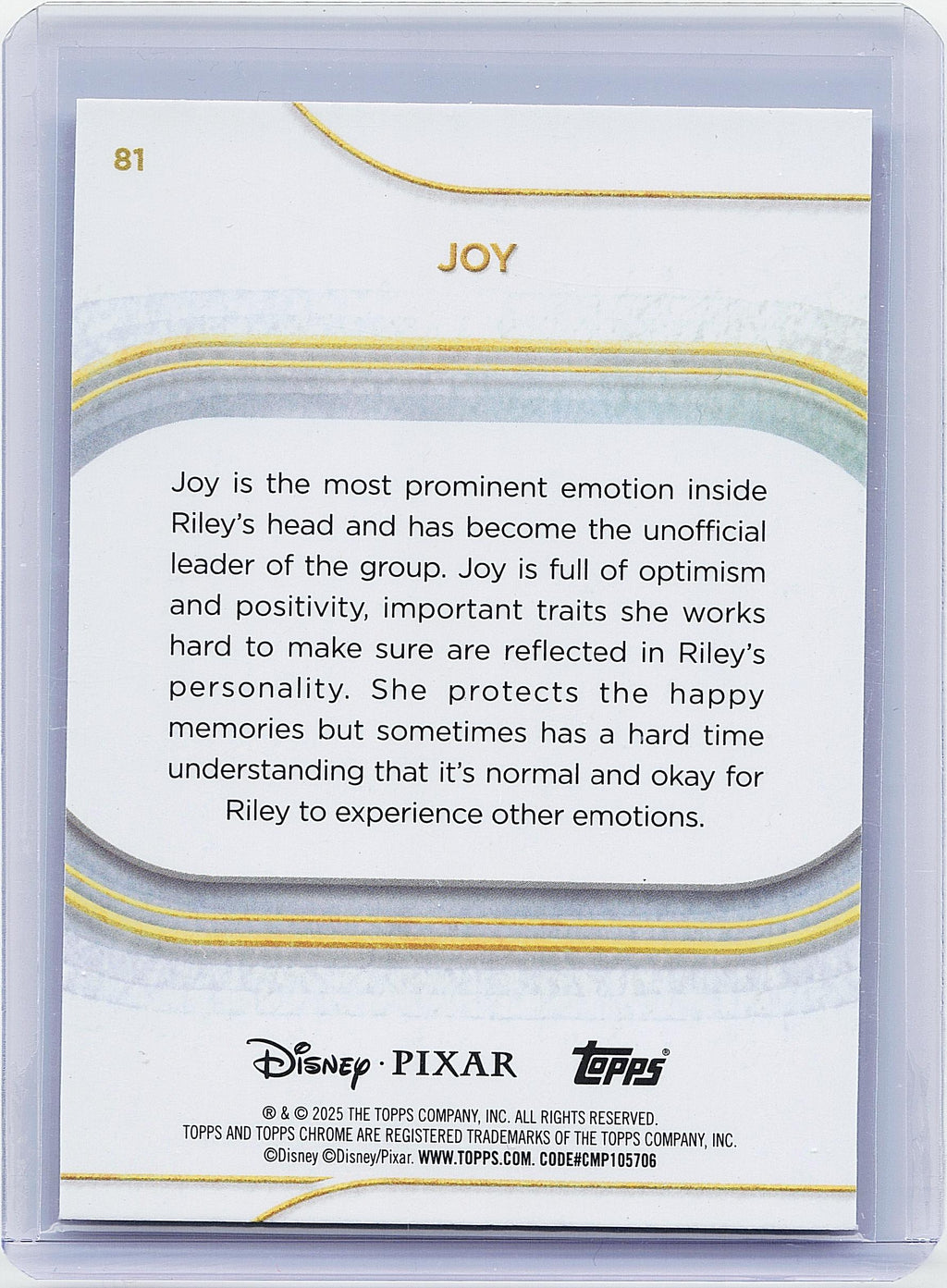 2025 Topps Chrome Disney #81 Joy