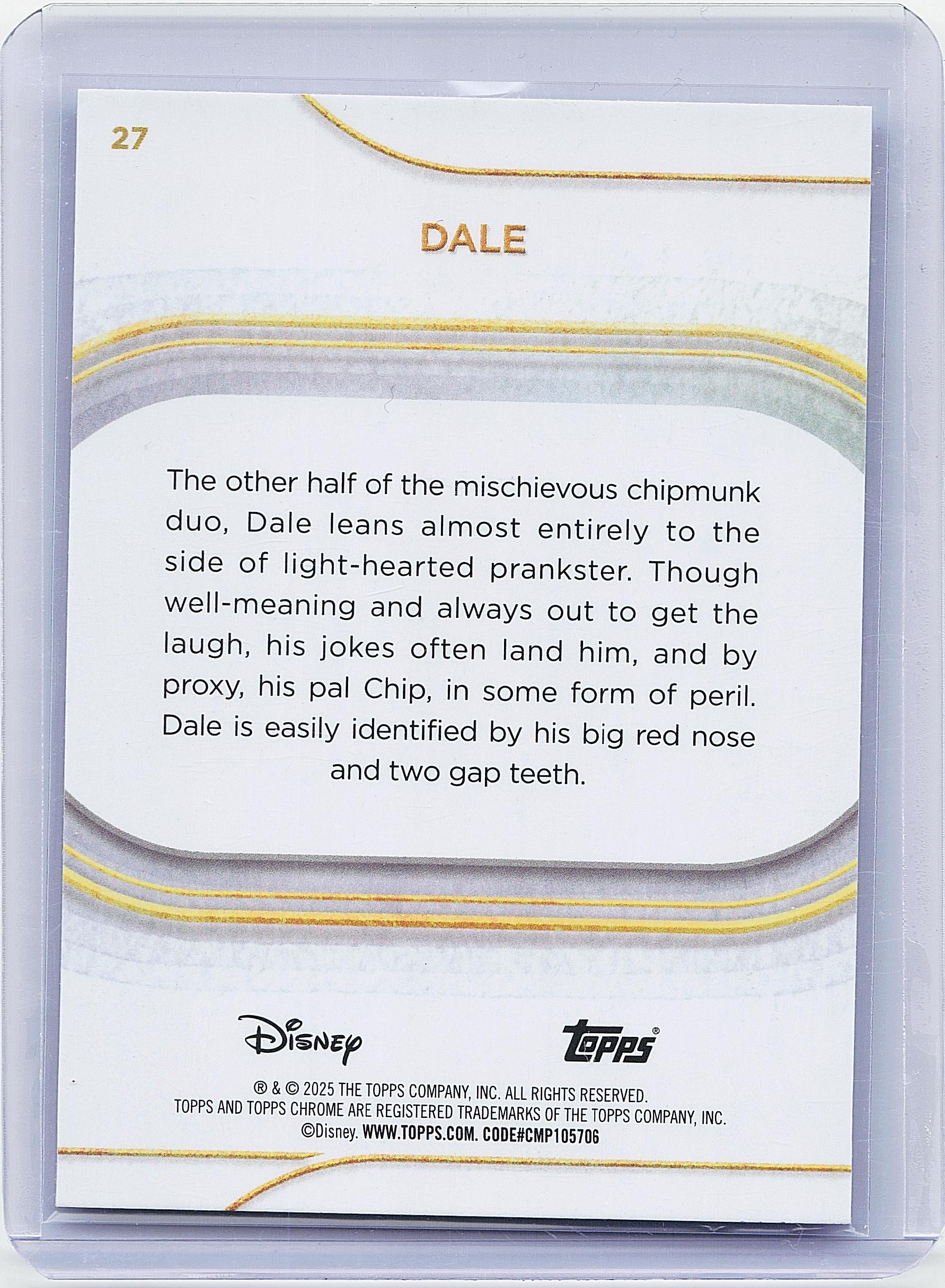 2025 Topps Chrome Disney #27 Dale Mini-Diamonds