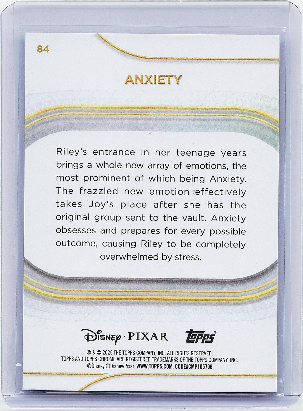 2025 Topps Chrome Disney #84 Anxiety