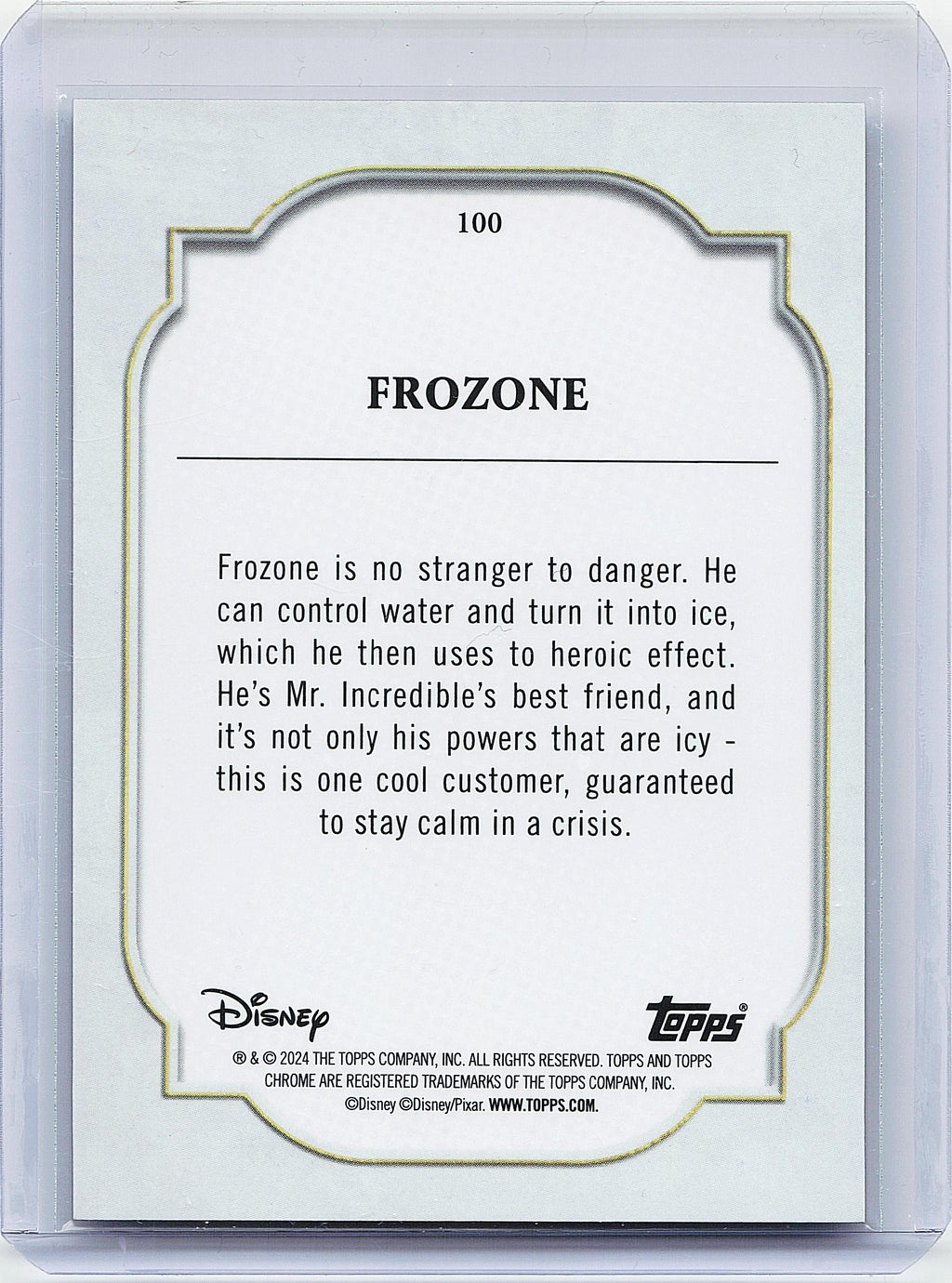 2024 Topps Chrome Disney #100 Frozone