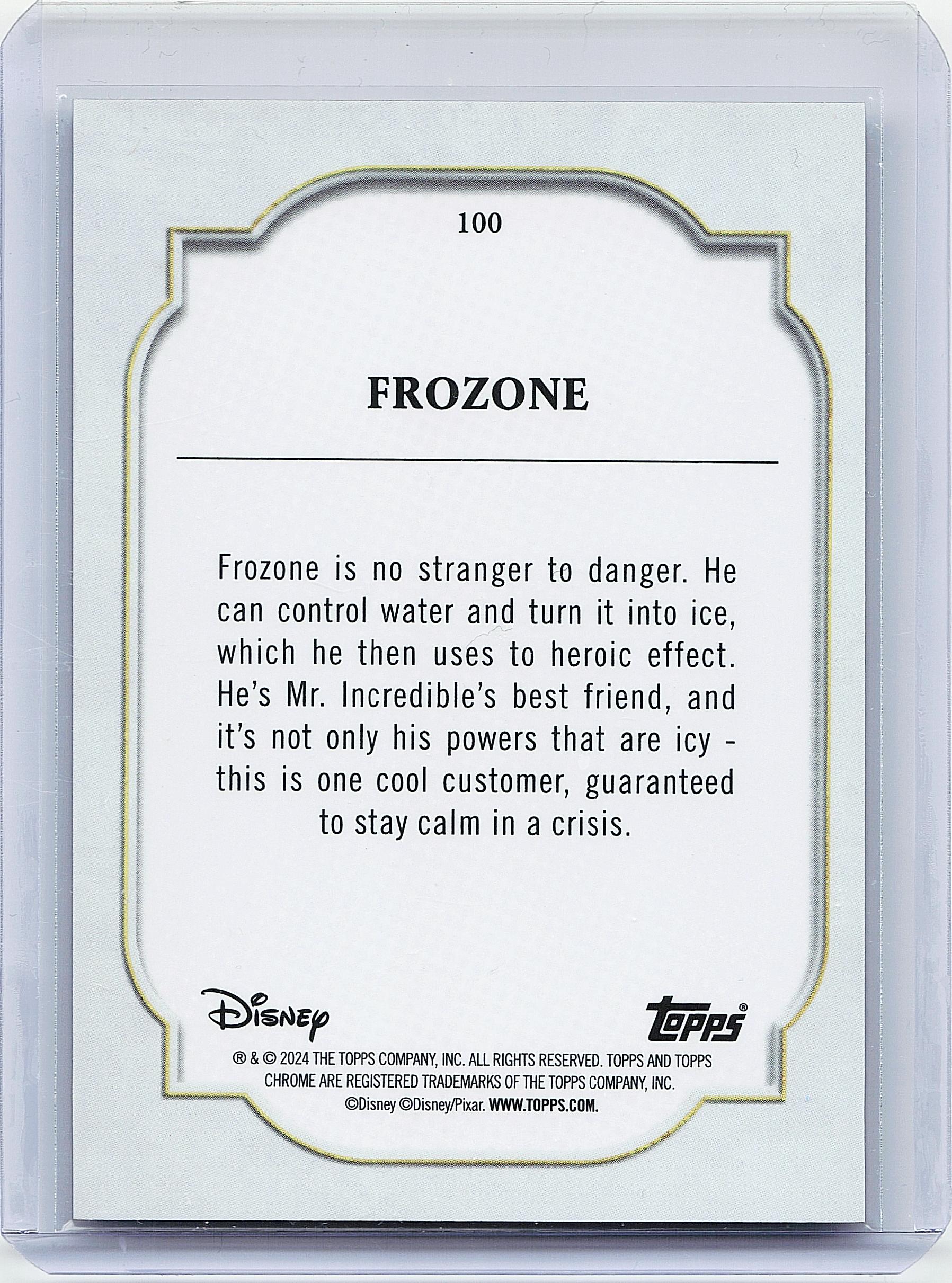 2024 Topps Chrome Disney #100 Frozone