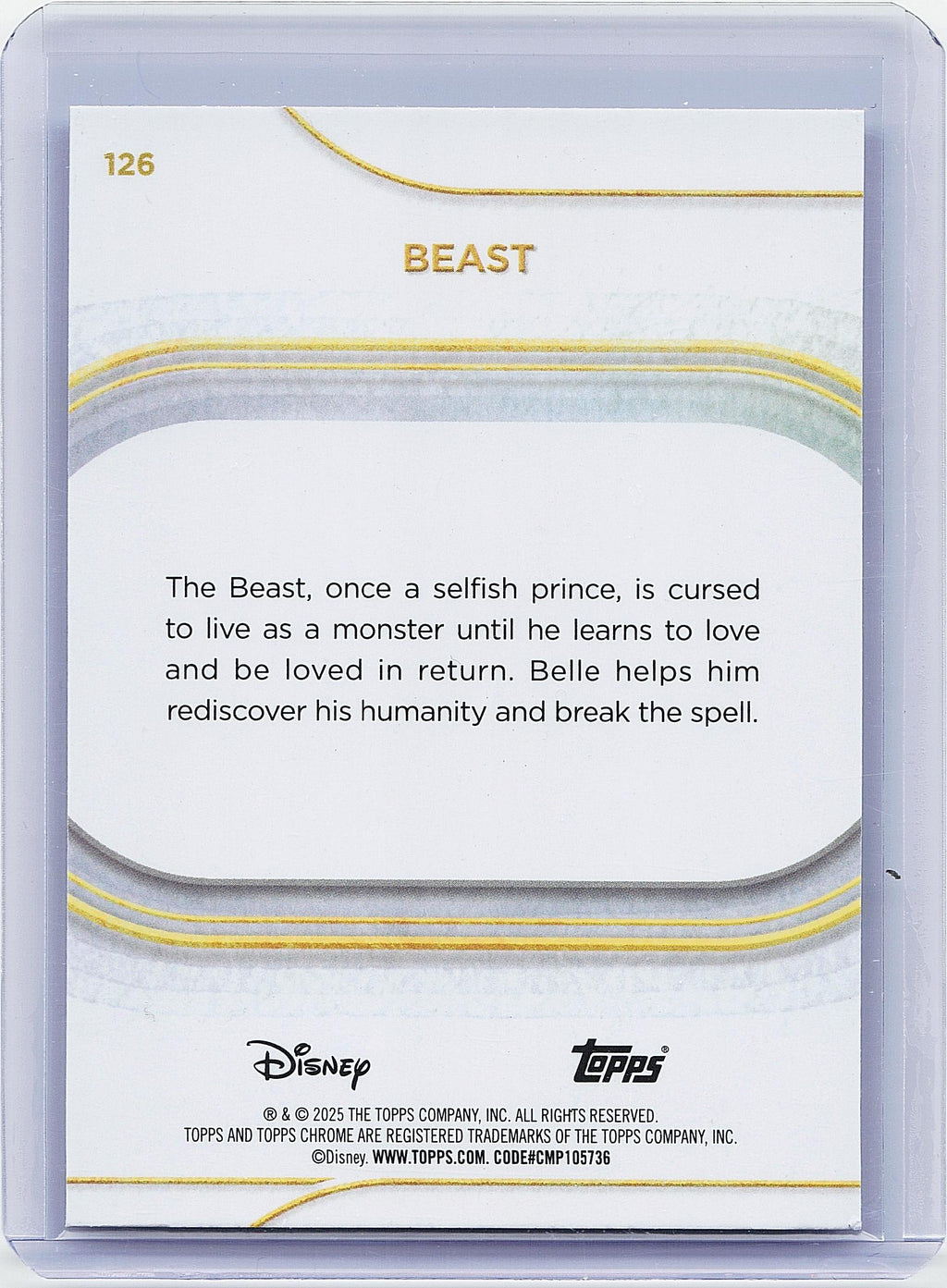 2025 Topps Chrome Disney #126 Beast