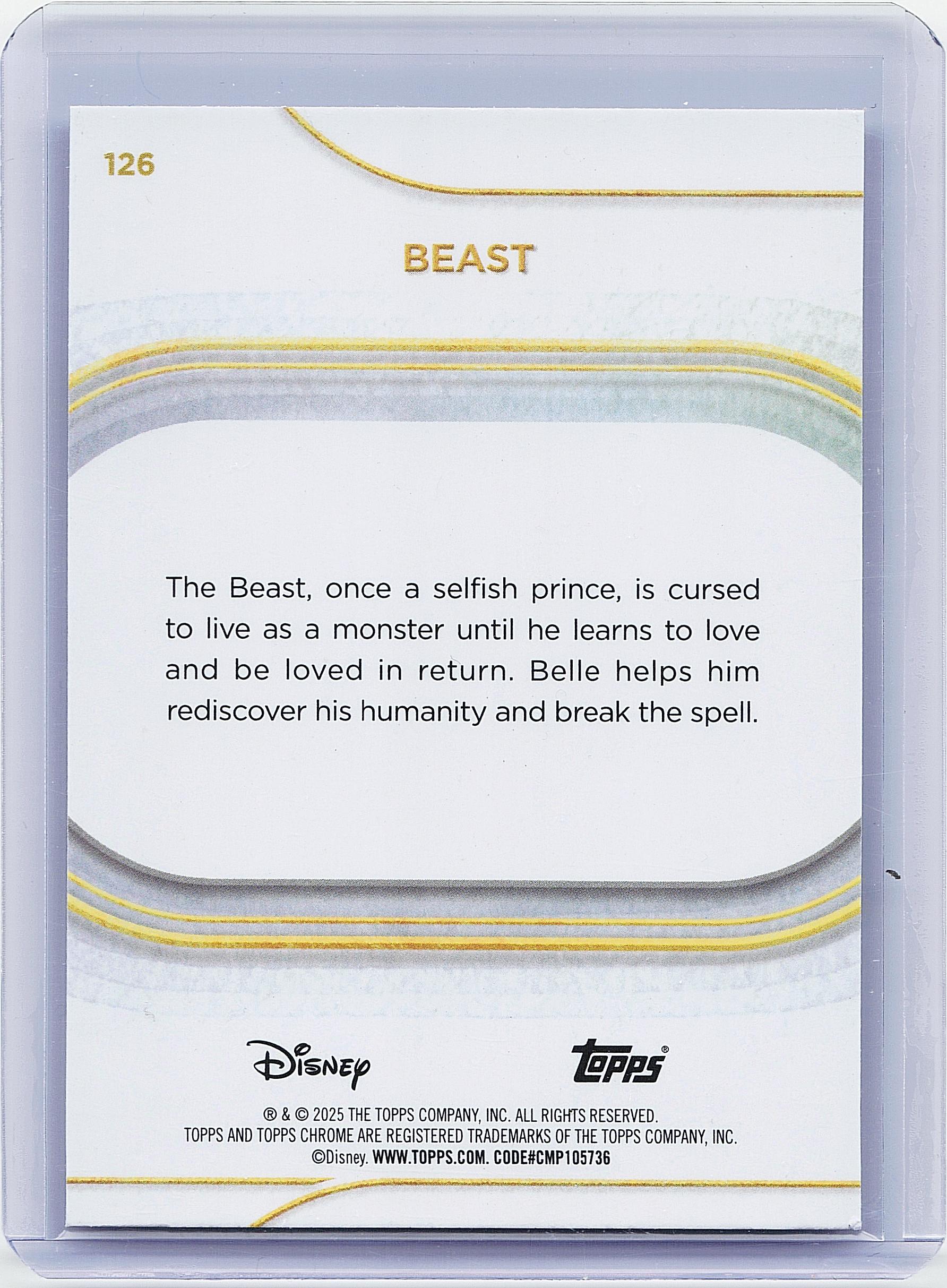 2025 Topps Chrome Disney #126 Beast