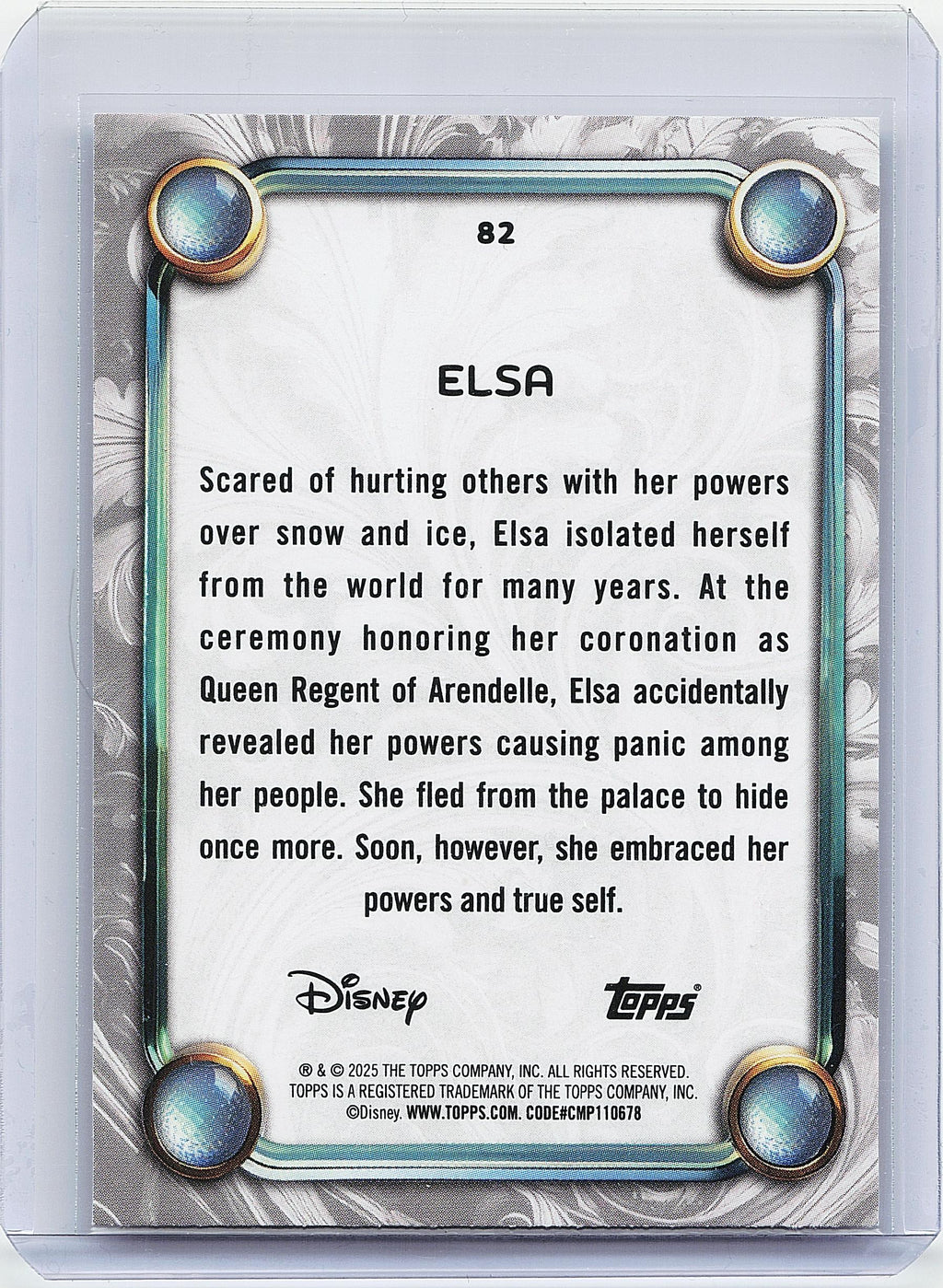 2025 Topps Disney Wonder #82 Elsa