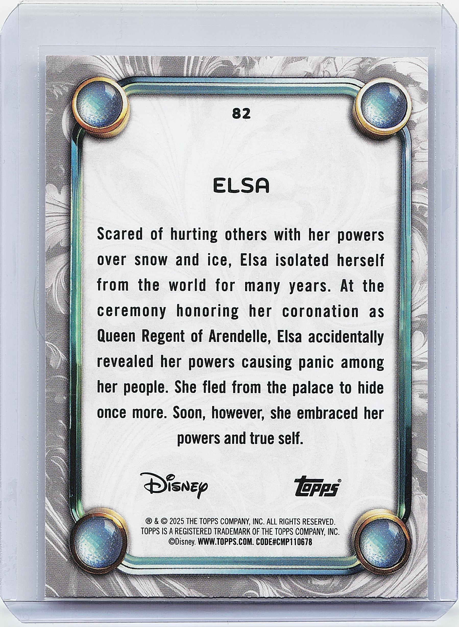 2025 Topps Disney Wonder #82 Elsa
