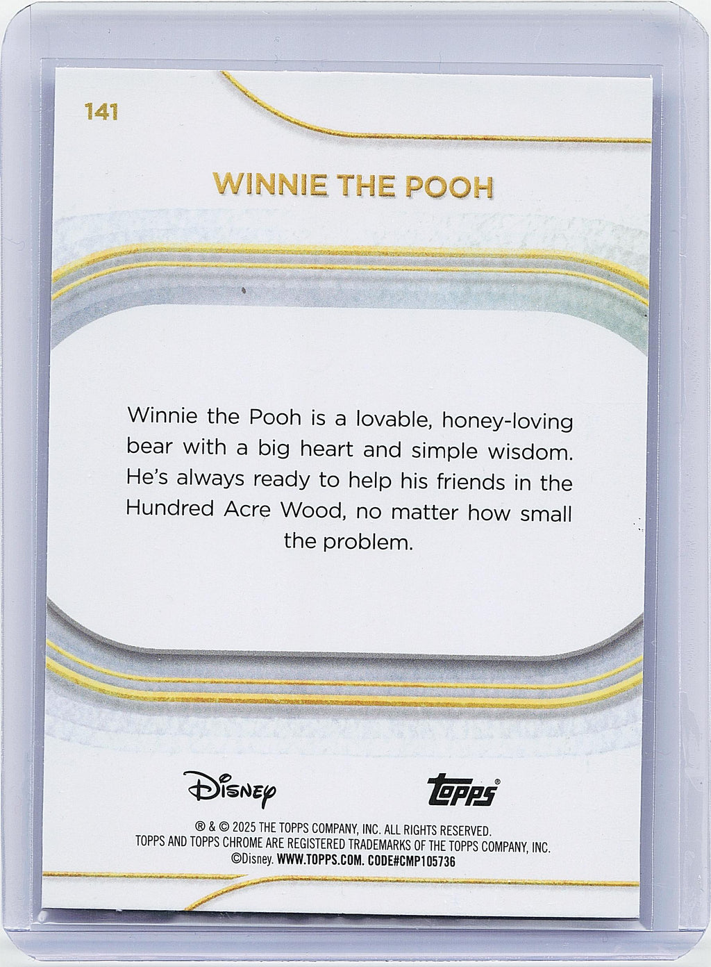 2025 Topps Chrome Disney #141 Winnie the Pooh