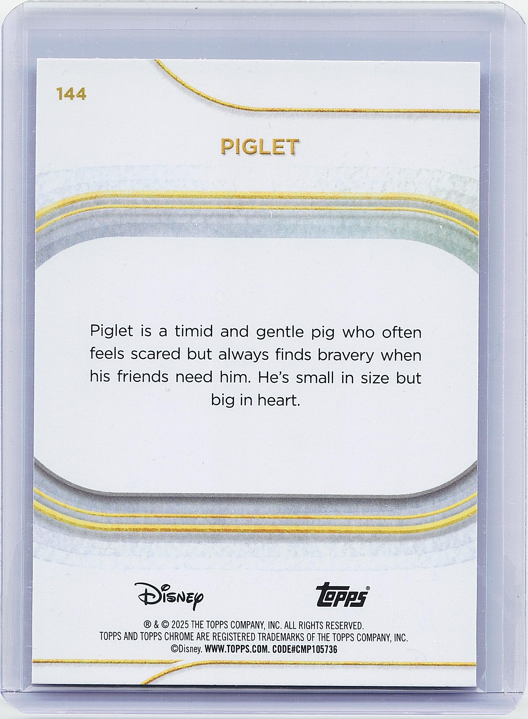 2025 Topps Chrome Disney #144 Piglet