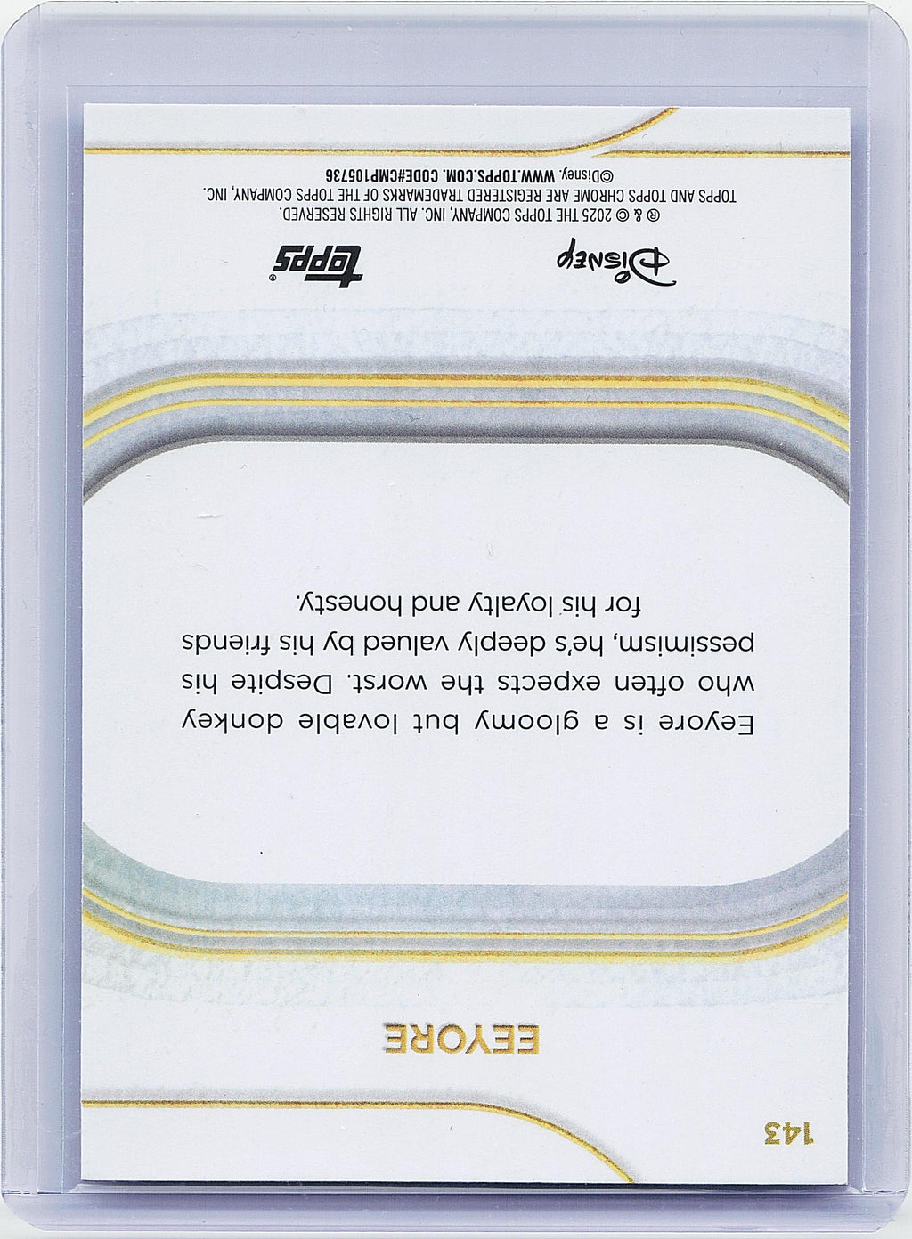 2025 Topps Chrome Disney #143 Eeyore